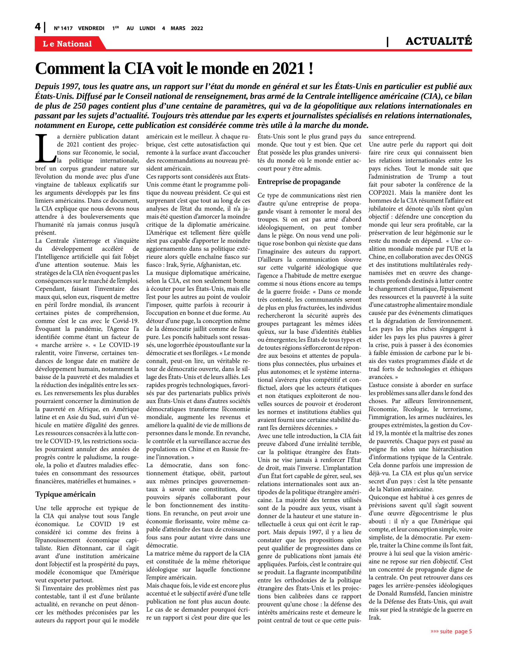 Page 4 de l'édition 1417