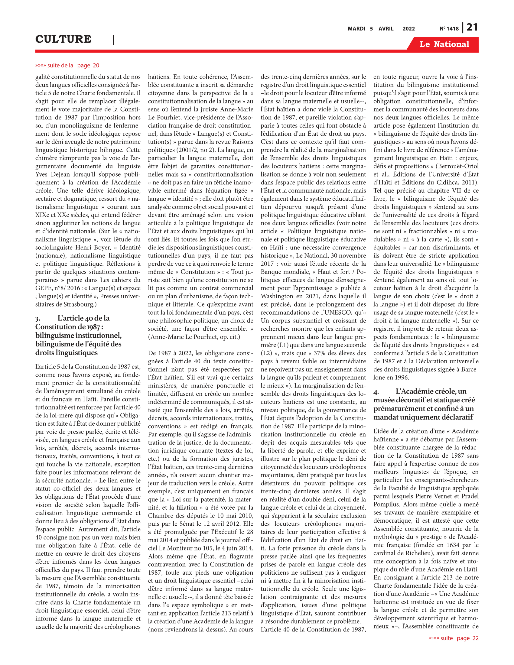 Page 21 de l'édition 1418