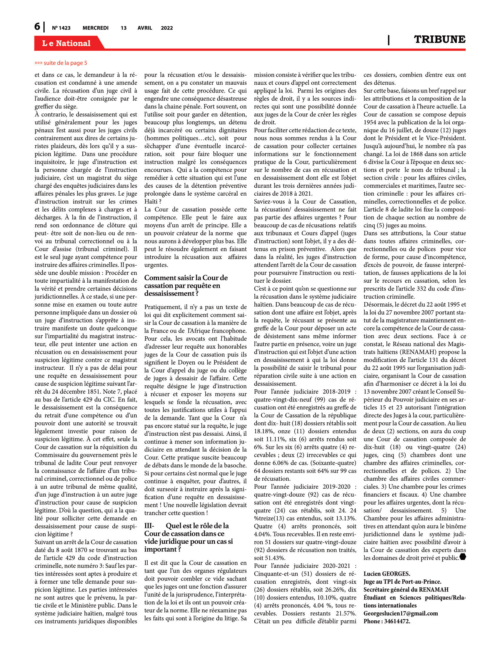 Page 6 de l'édition 1423