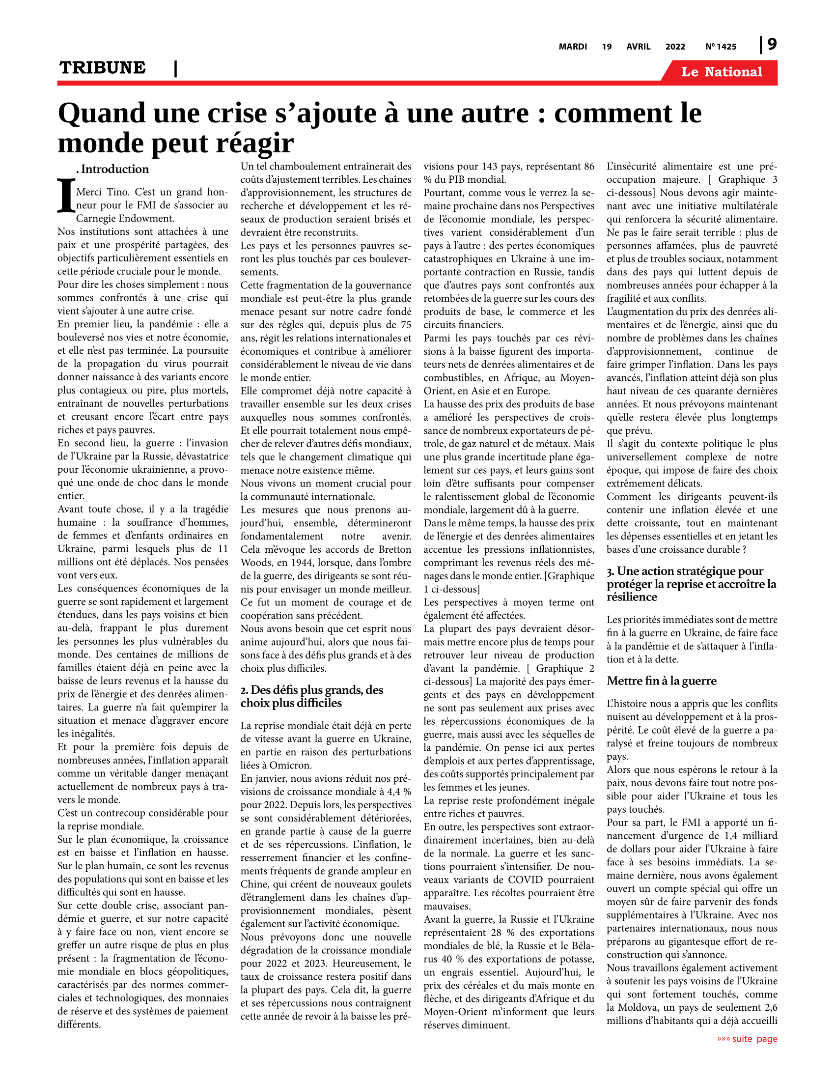 Page 9 de l'édition 1425