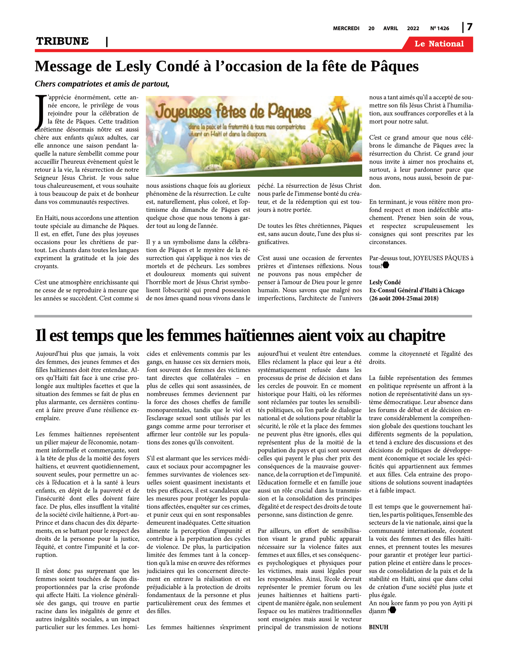 Page 7 de l'édition 1426