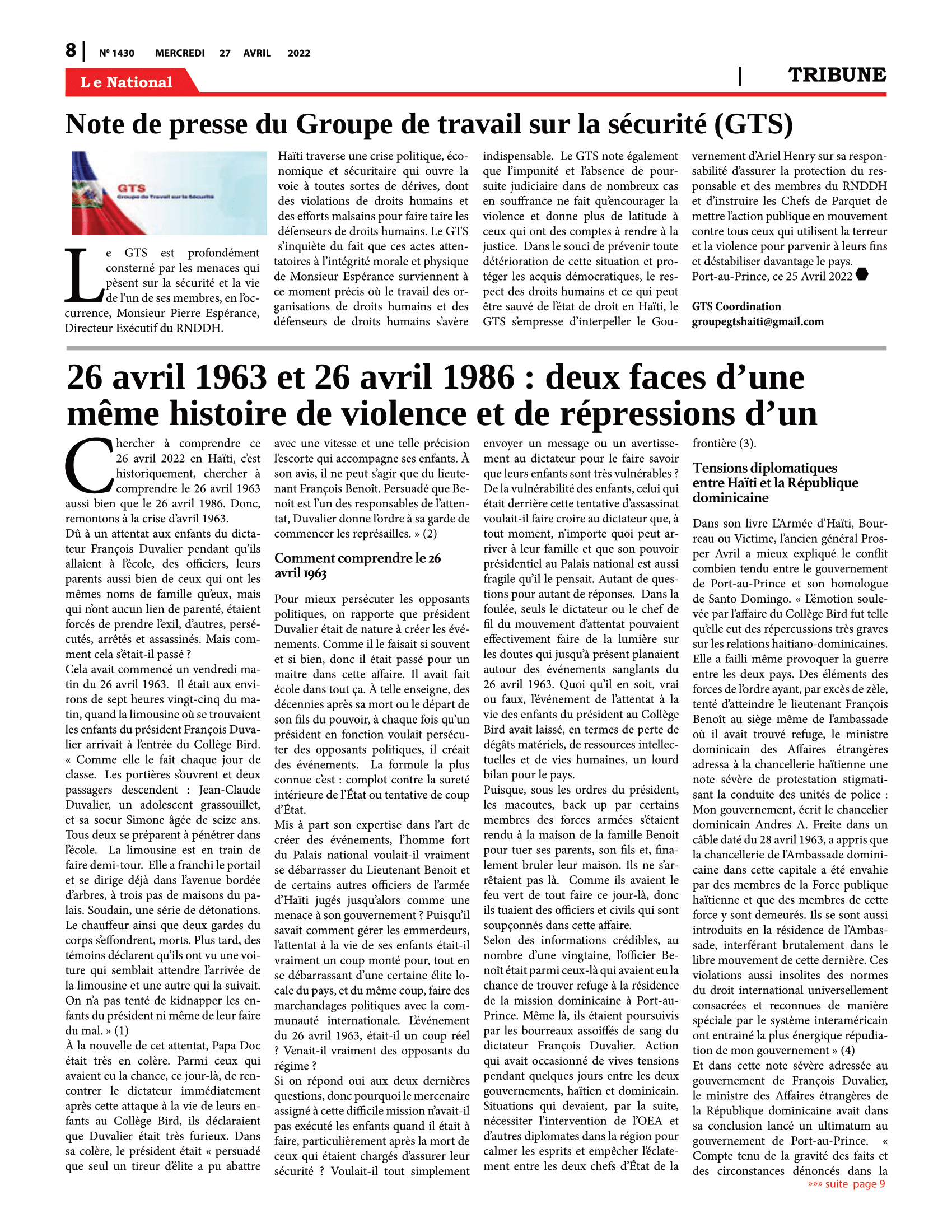 Page 8 de l'édition 1430