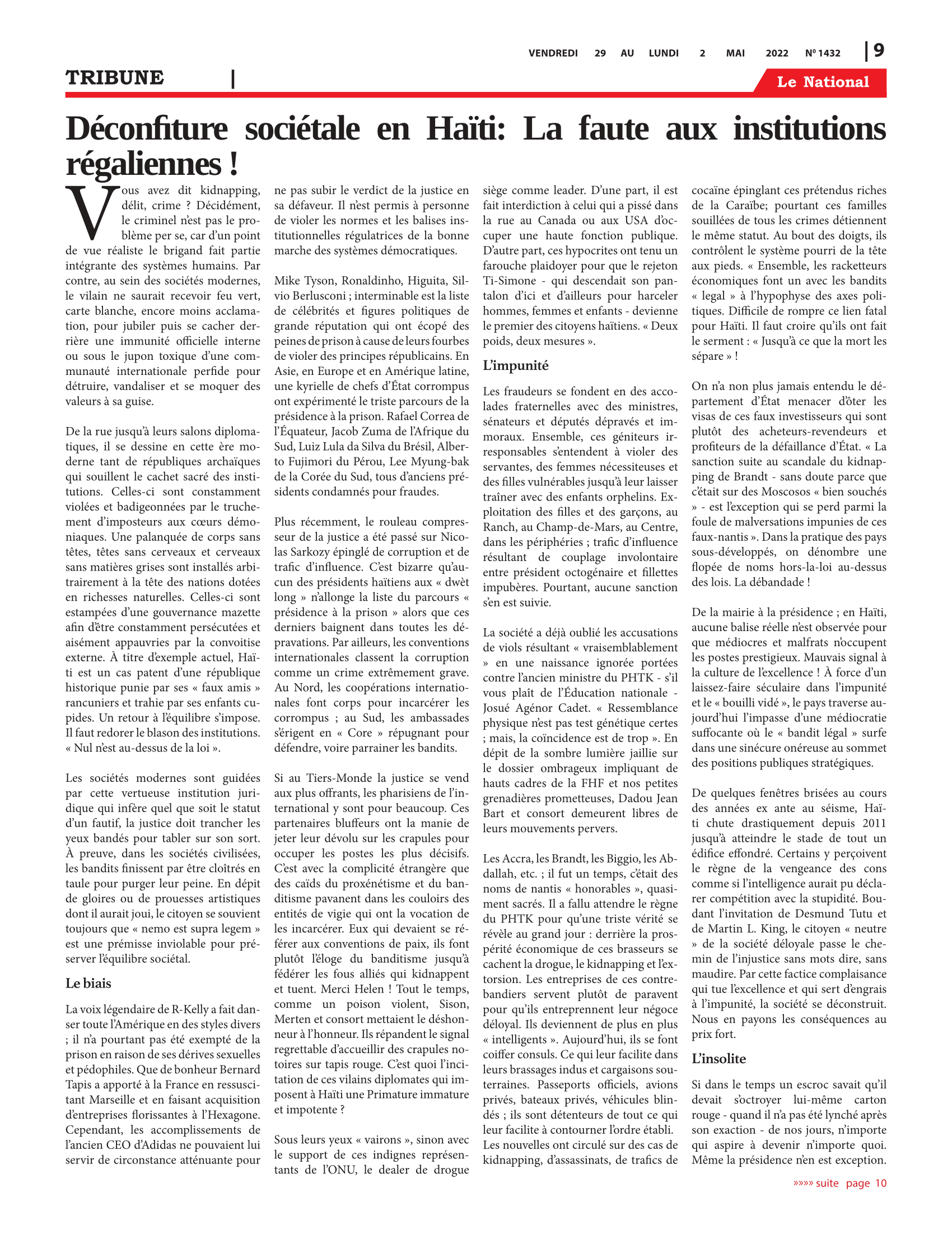 Page 9 de l'édition 1432