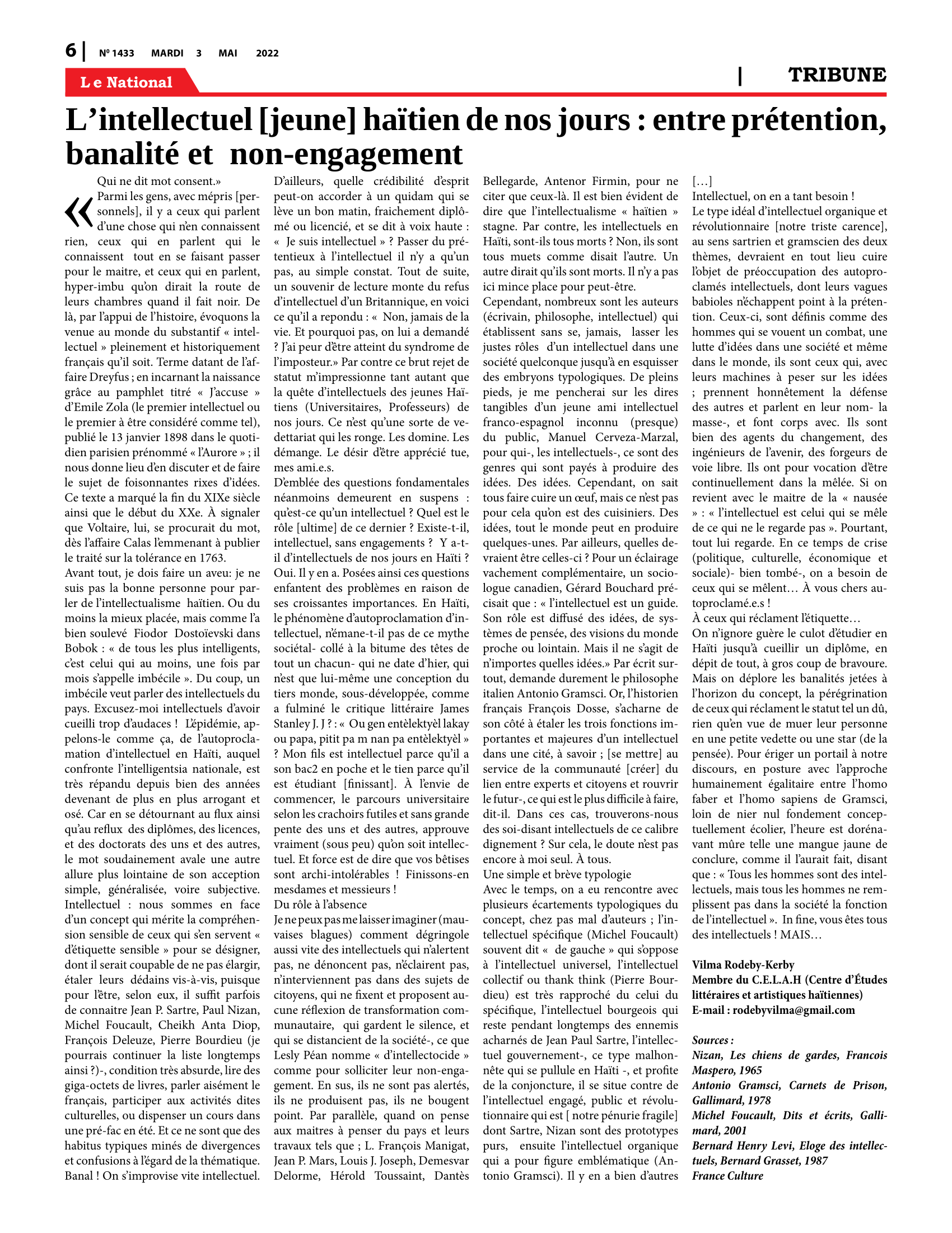 Page 6 de l'édition 1433