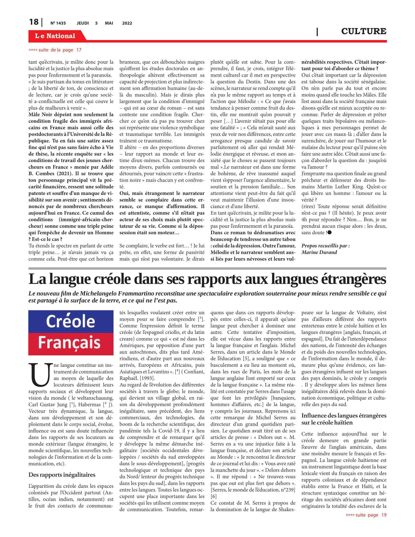 Page 18 de l'édition 1435