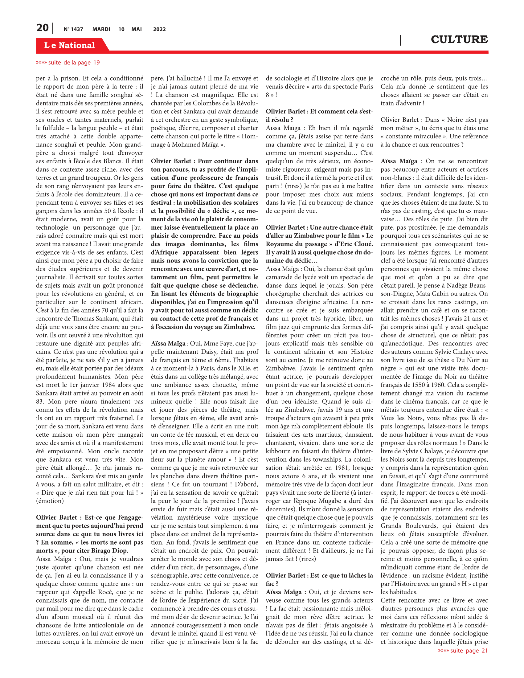 Page 20 de l'édition 1437