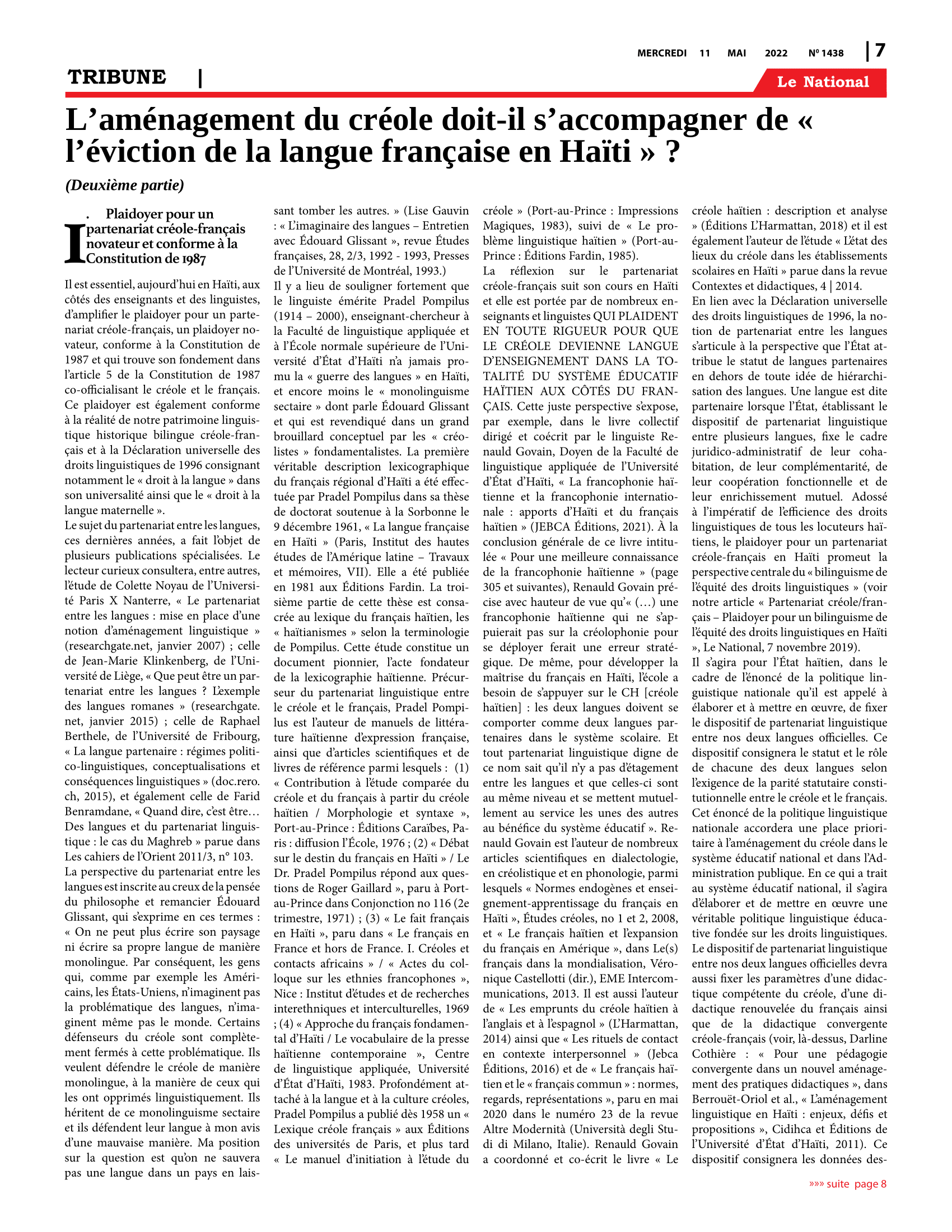 Page 6 de l'édition 1438