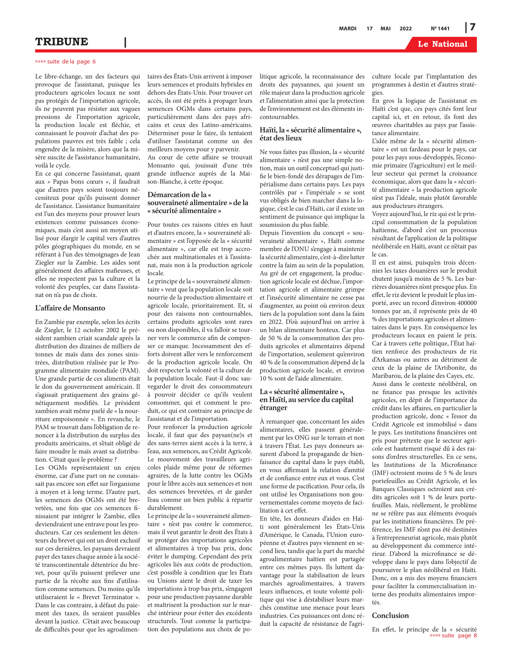 Page 7 de l'édition 1441