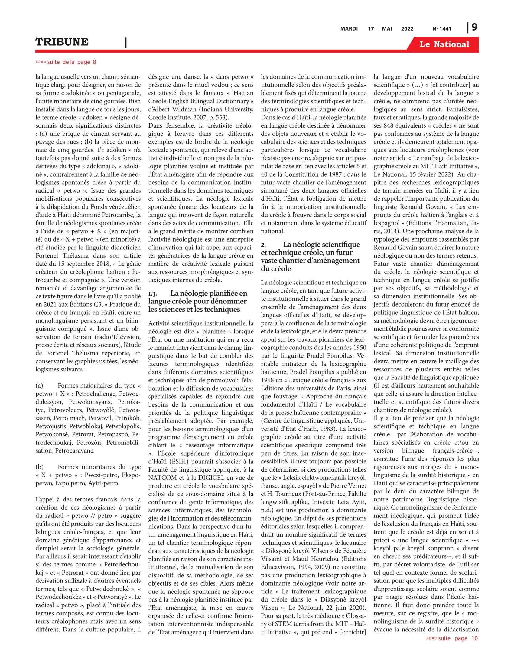 Page 9 de l'édition 1441