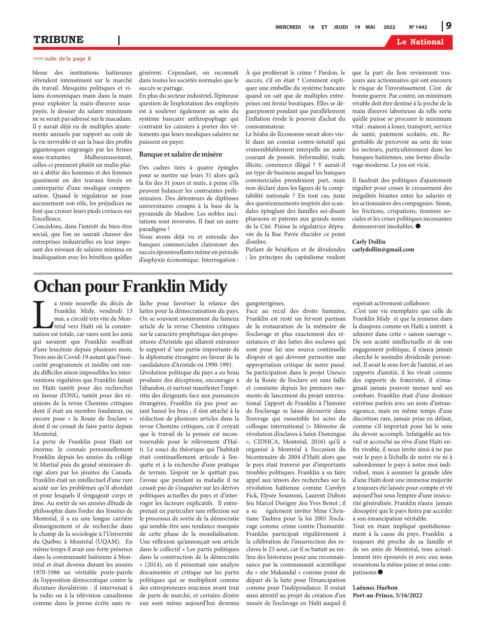 Page 9 de l'édition 1442