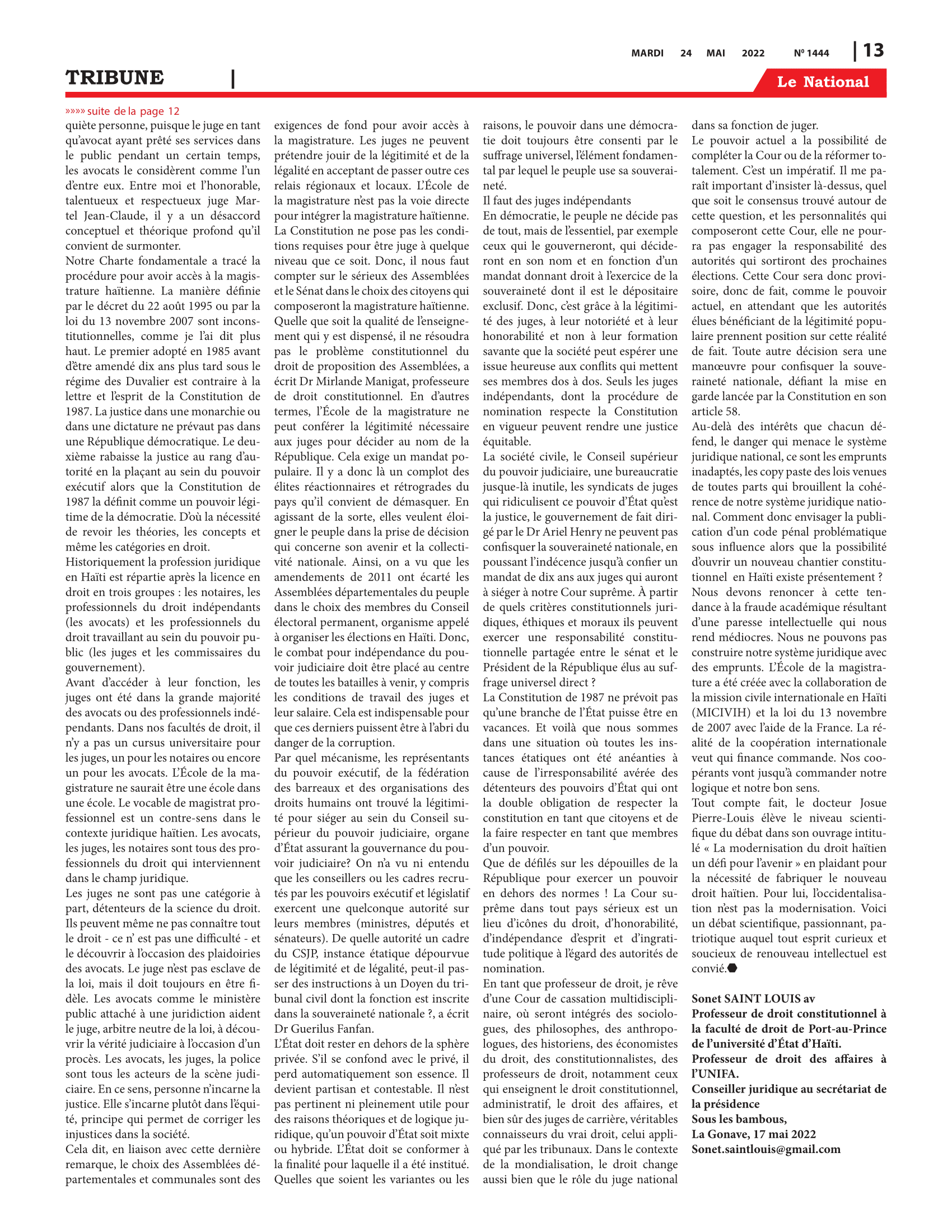 Page 13 de l'édition 1444