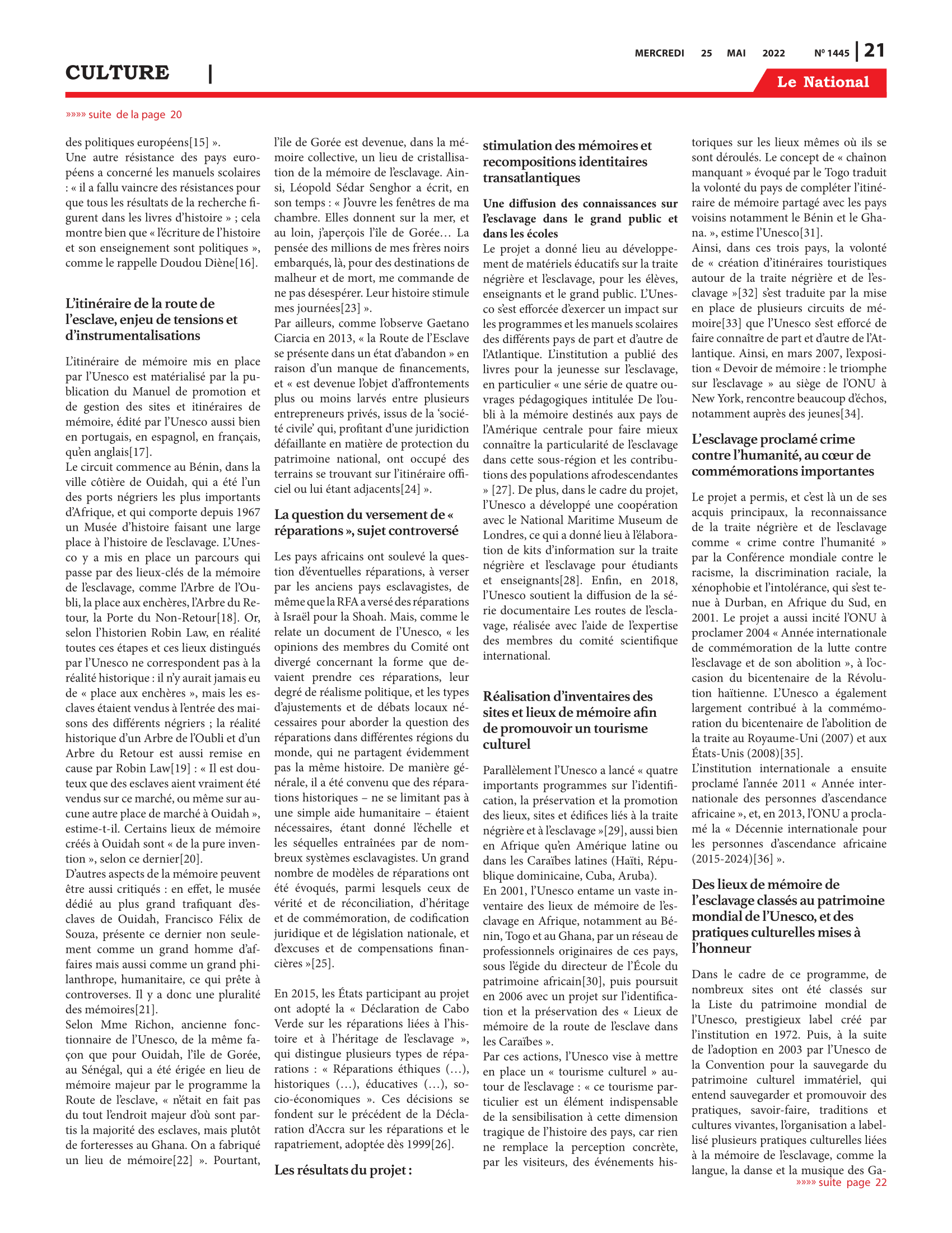 Page 21 de l'édition 1445