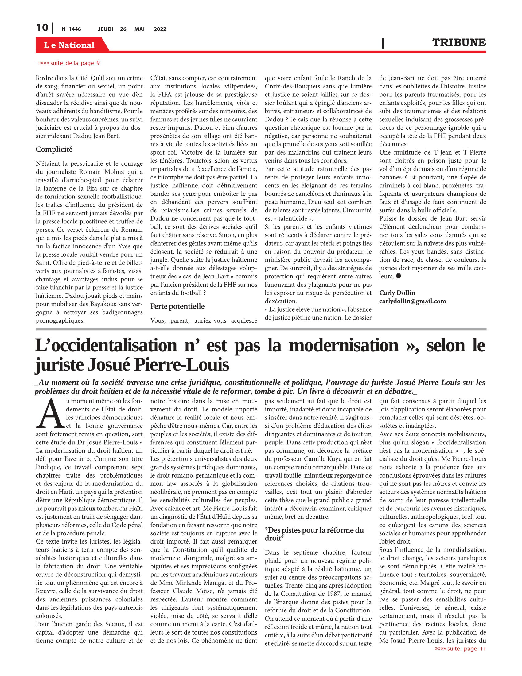 Page 10 de l'édition 1446