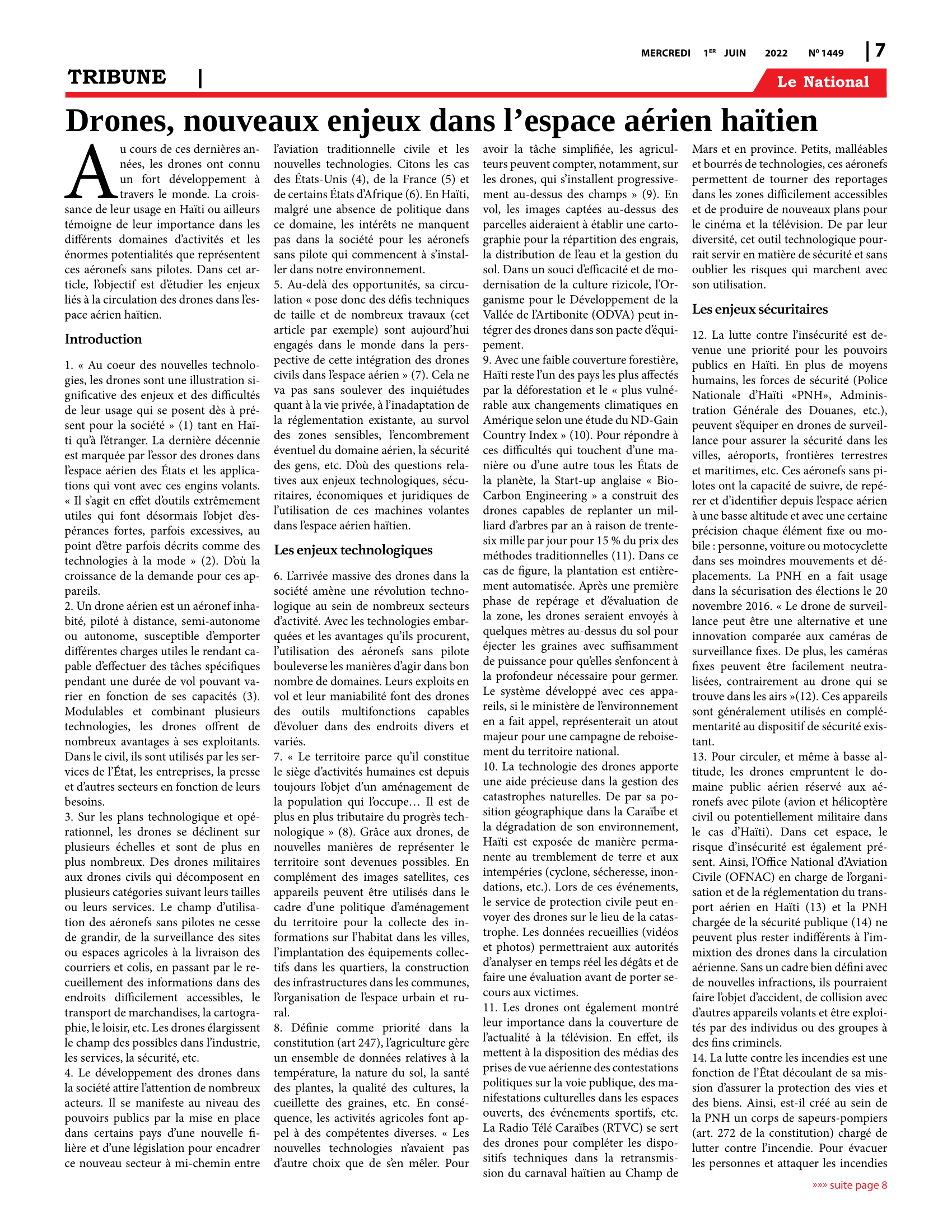 Page 7 de l'édition 1449