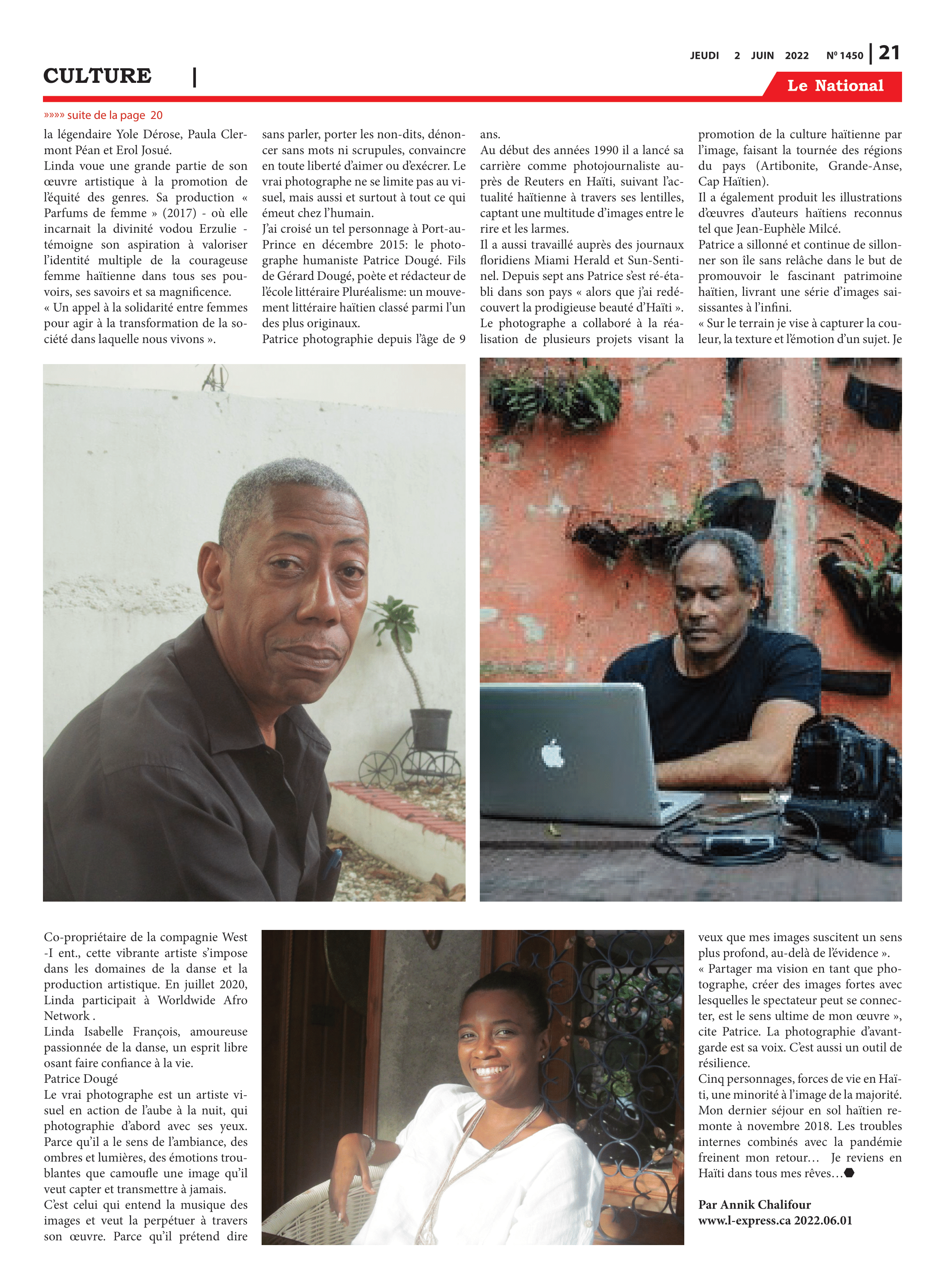 Page 21 de l'édition 1450