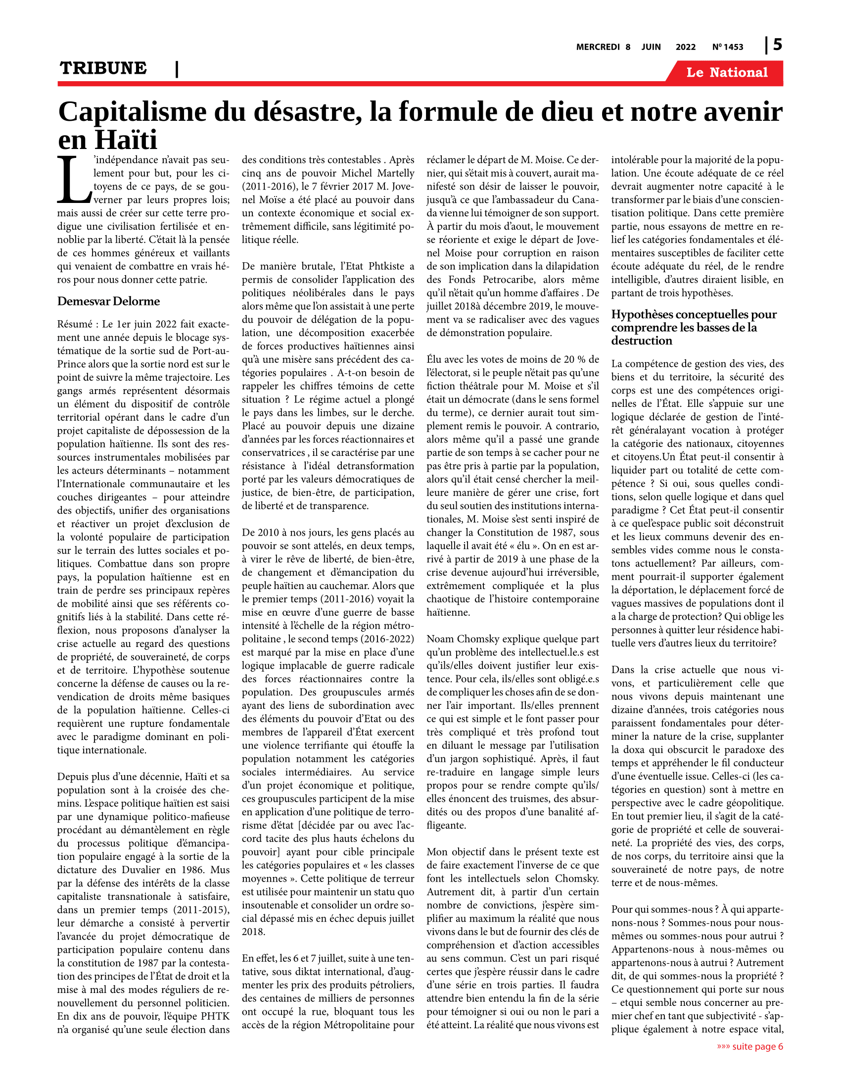 Page 5 de l'édition 1453