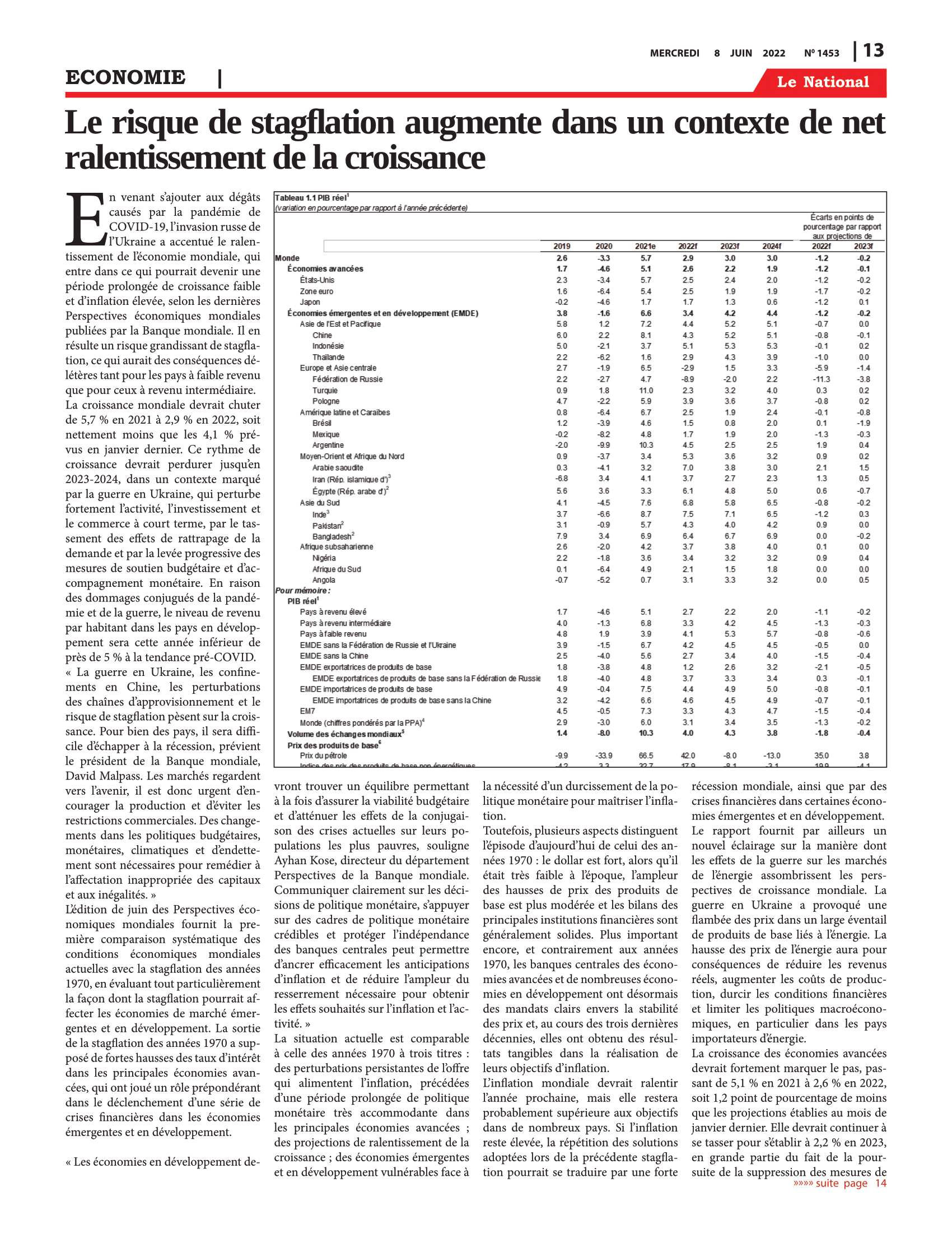 Page 13 de l'édition 1453