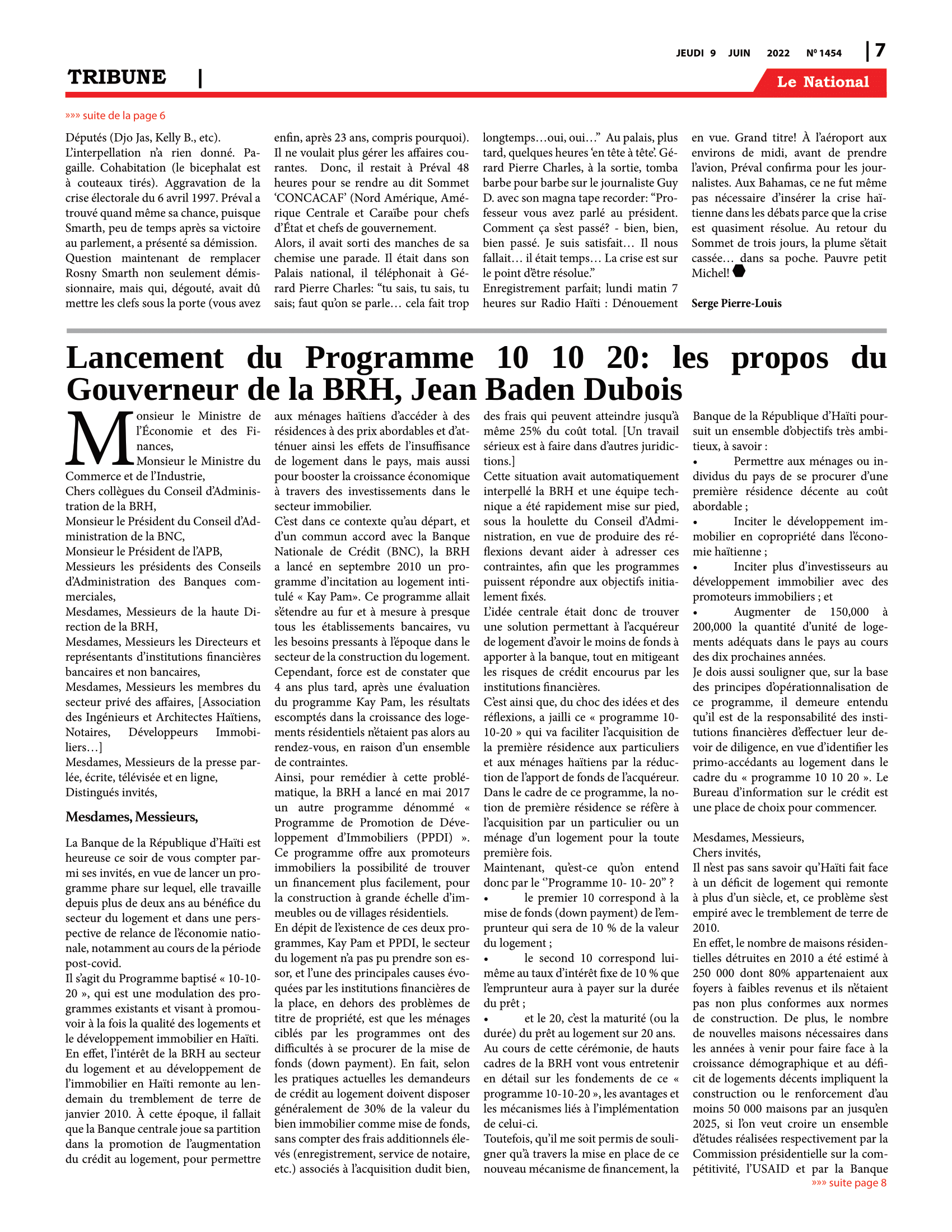 Page 7 de l'édition 1454
