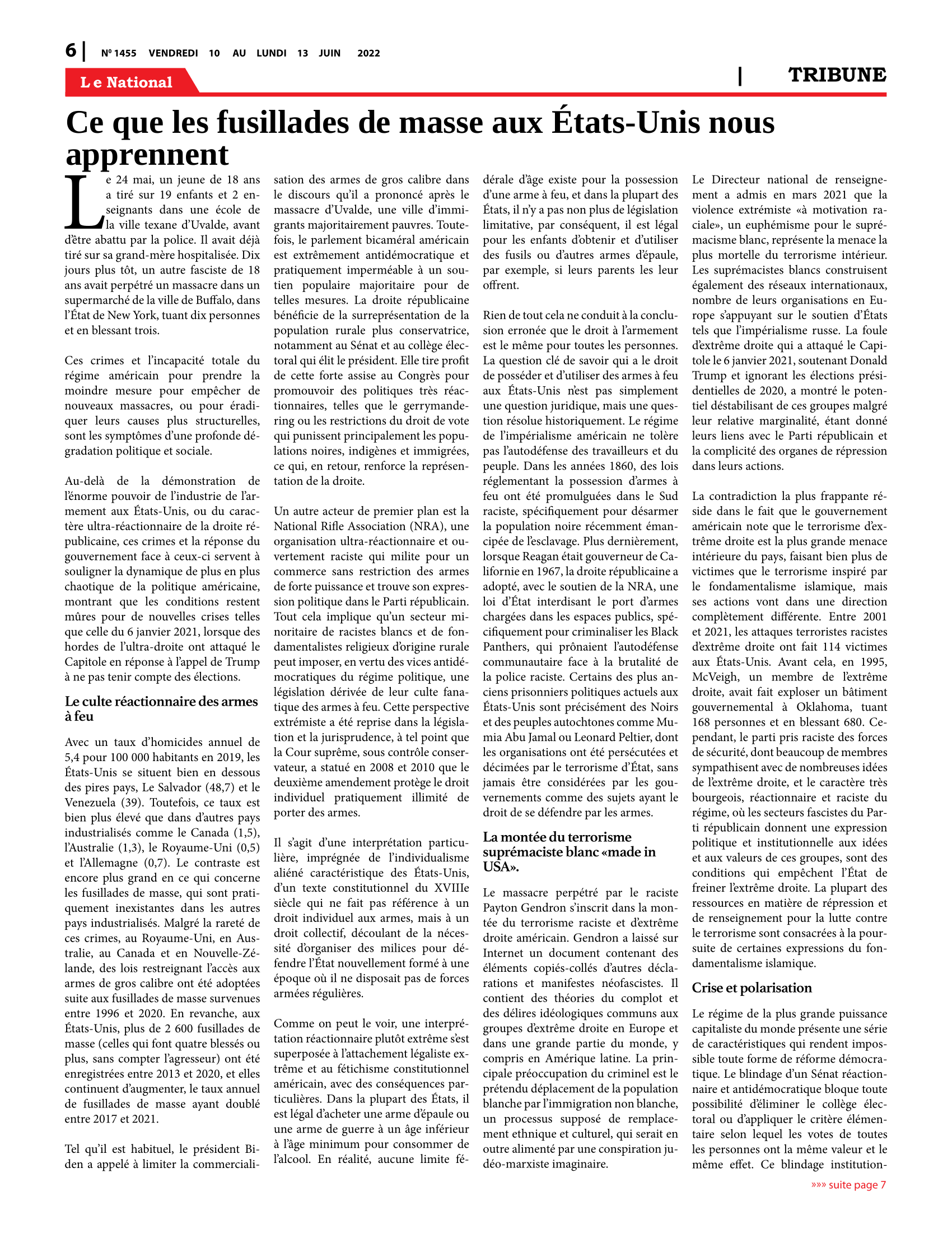 Page 6 de l'édition 1455