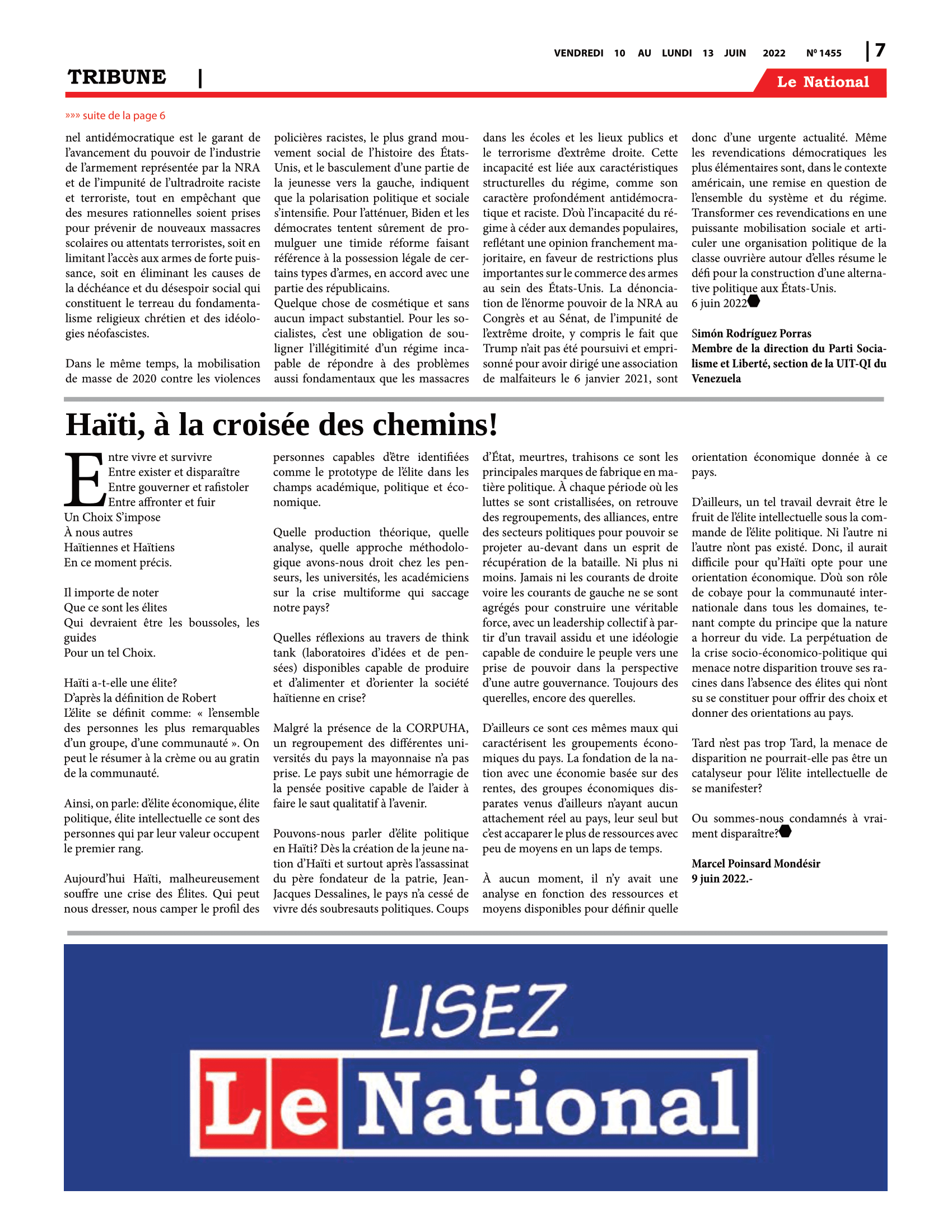 Page 7 de l'édition 1455