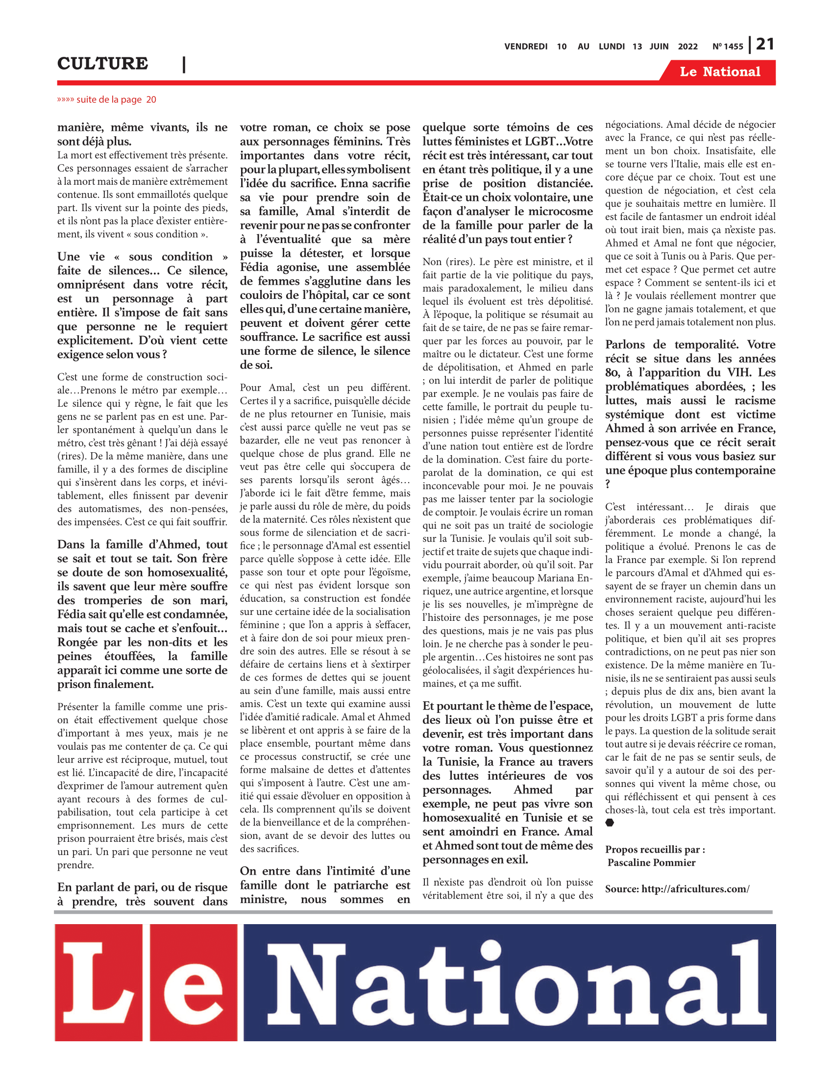 Page 21 de l'édition 1455