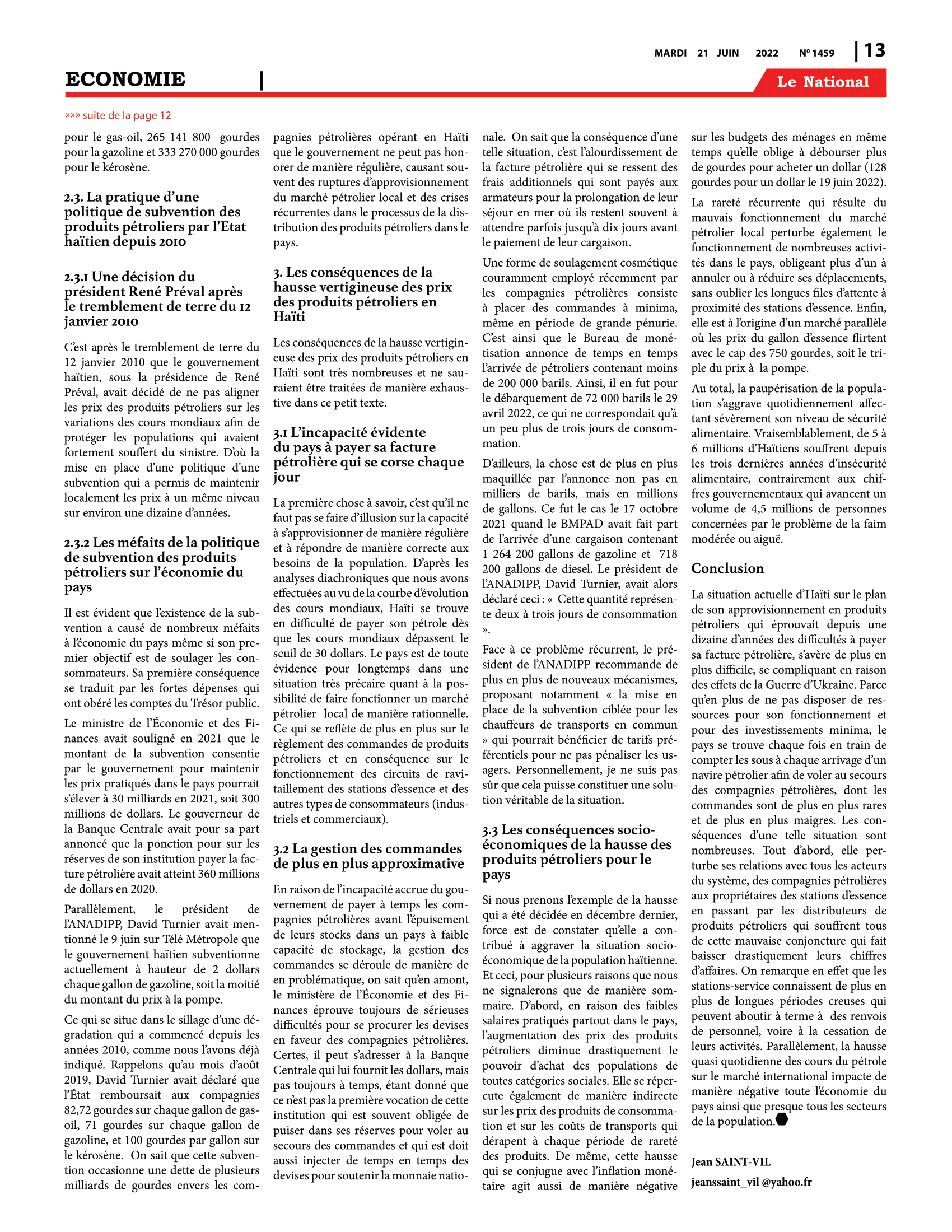 Page 13 de l'édition 1459