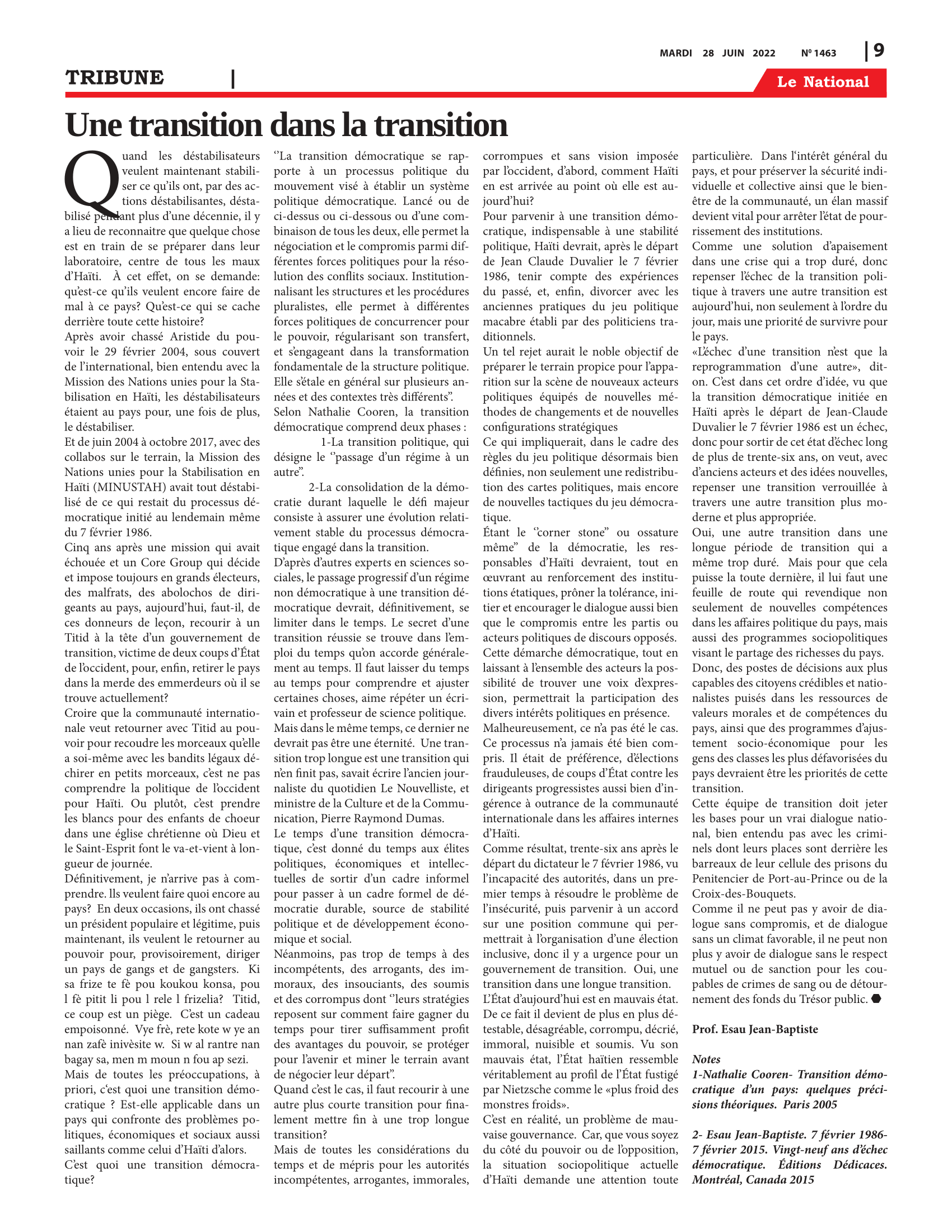 Page 9 de l'édition 1463