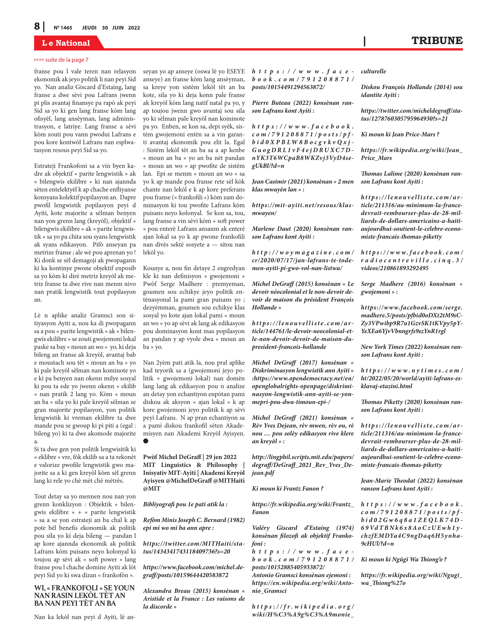 Page 8 de l'édition 1465