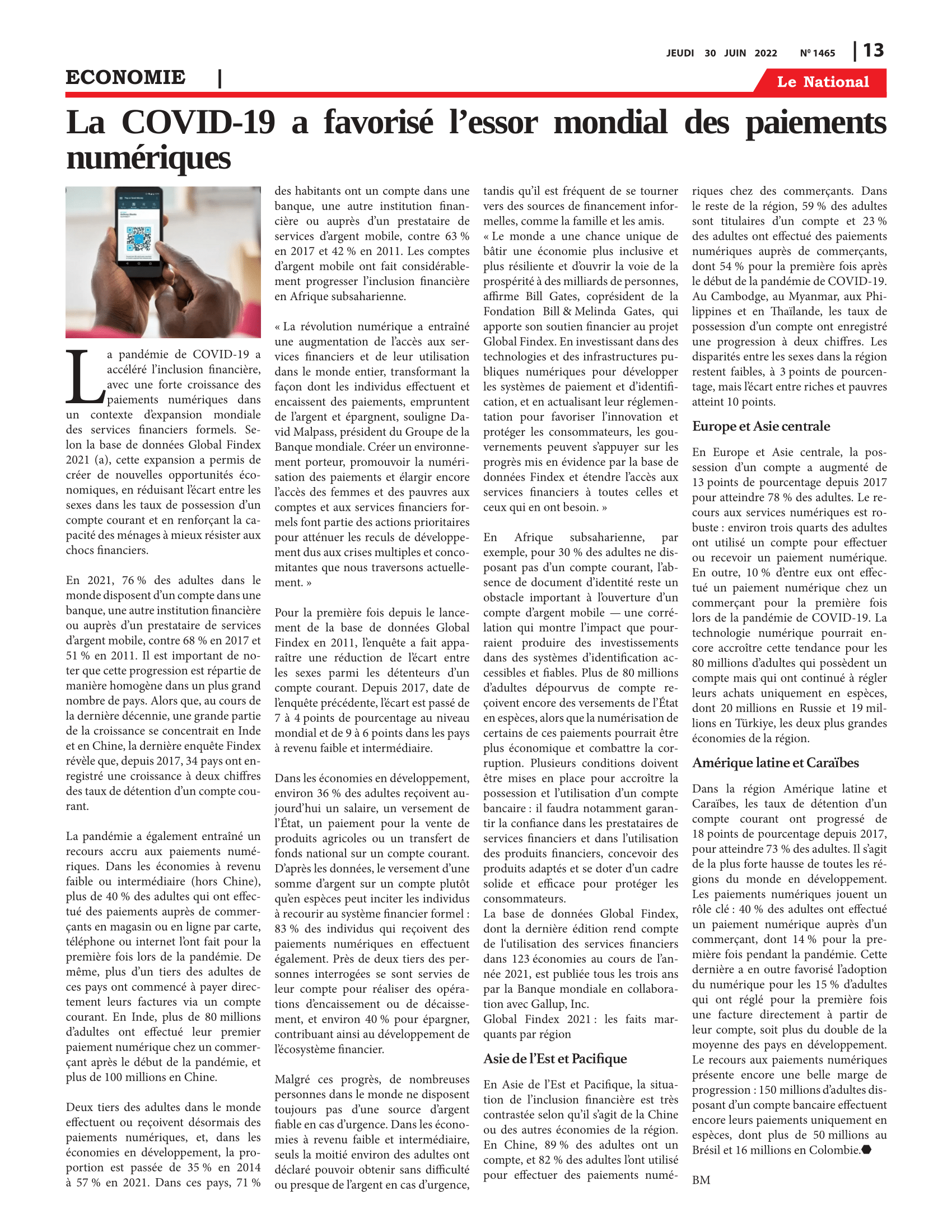 Page 13 de l'édition 1465