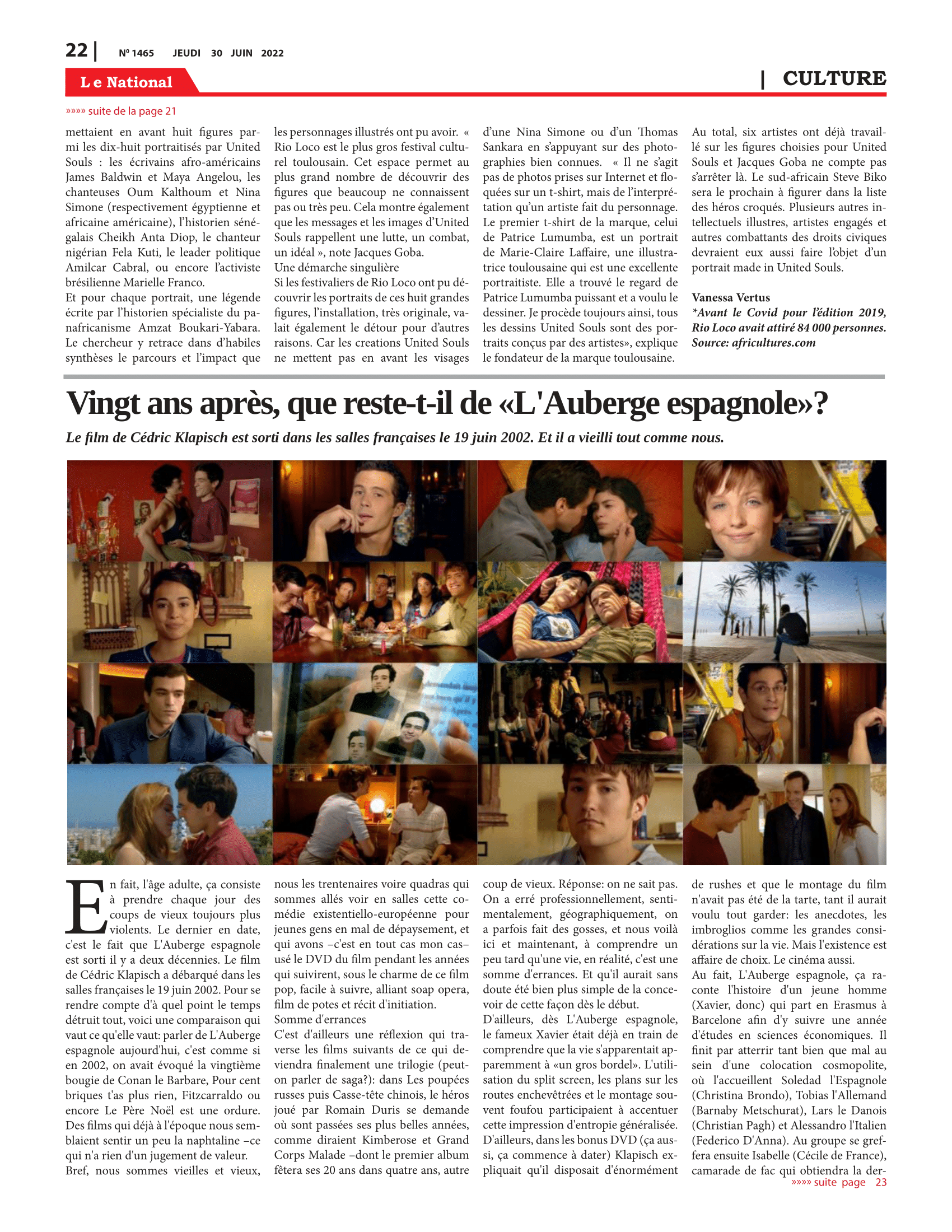 Page 22 de l'édition 1465