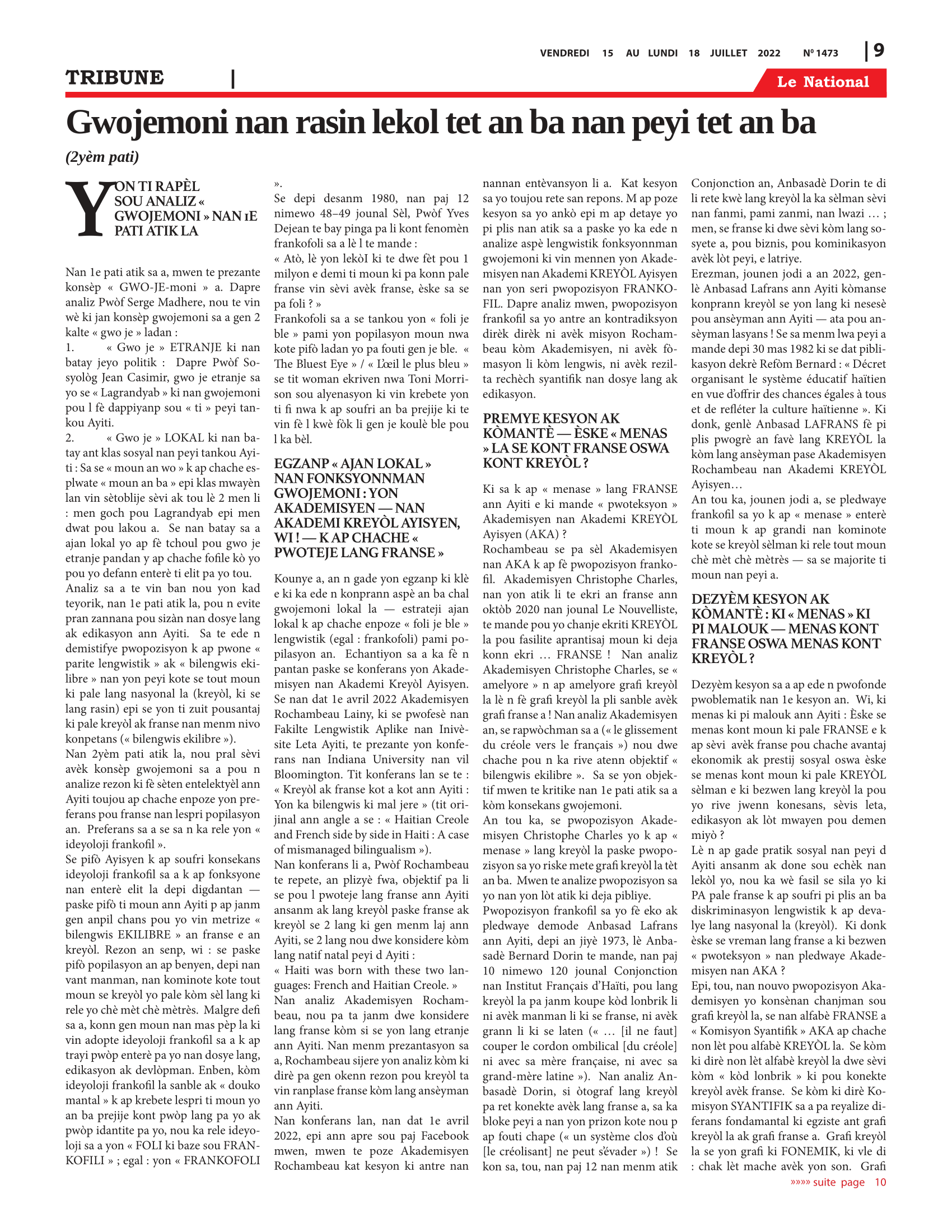 Page 9 de l'édition 1473