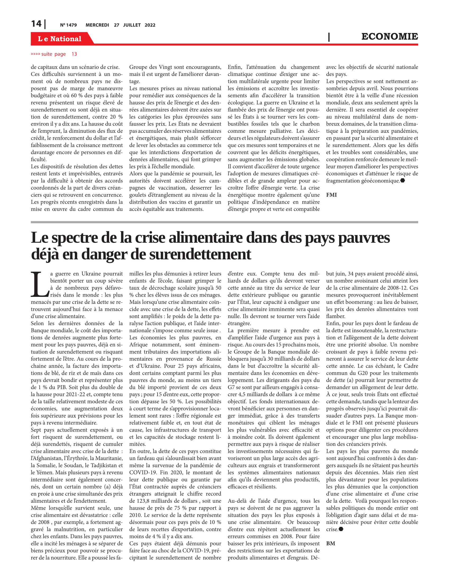 Page 14 de l'édition 1479