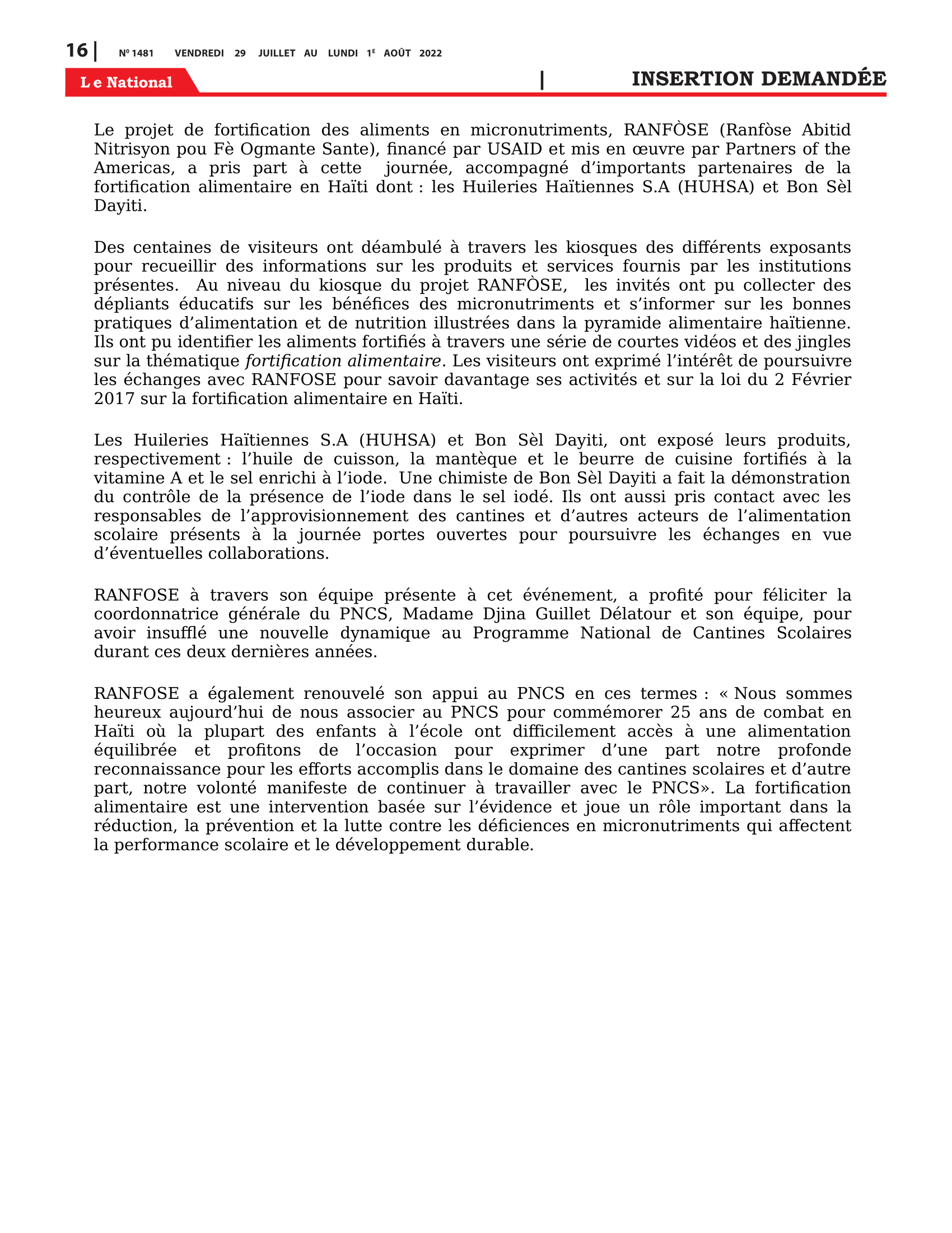 Page 16 de l'édition 1481