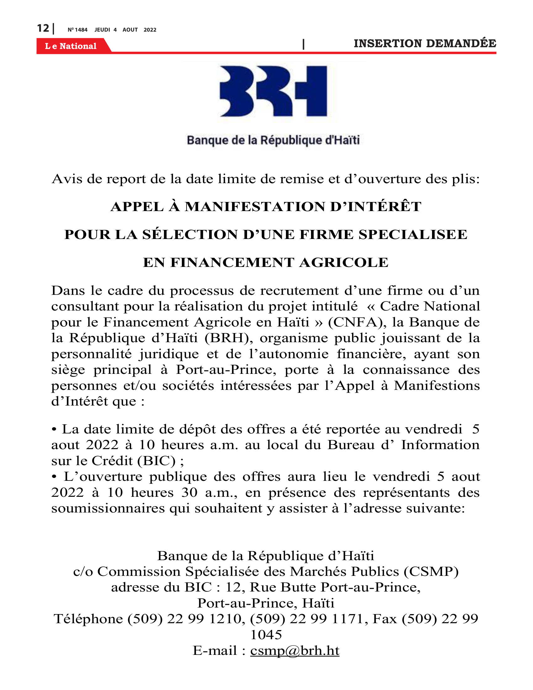 Page 12 de l'édition 1484