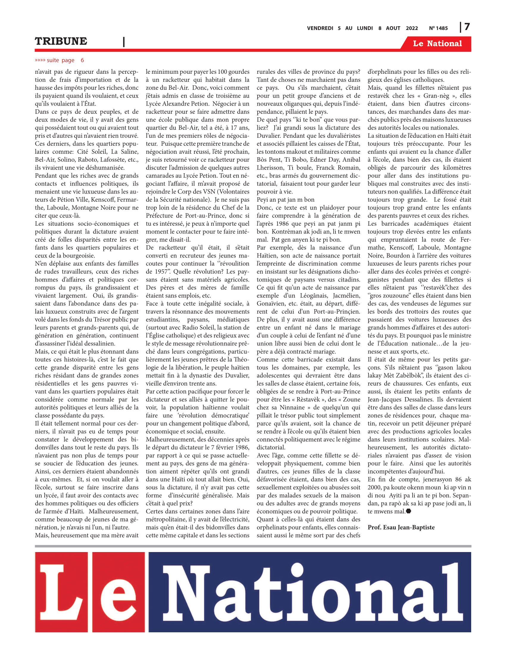 Page 7 de l'édition 1485