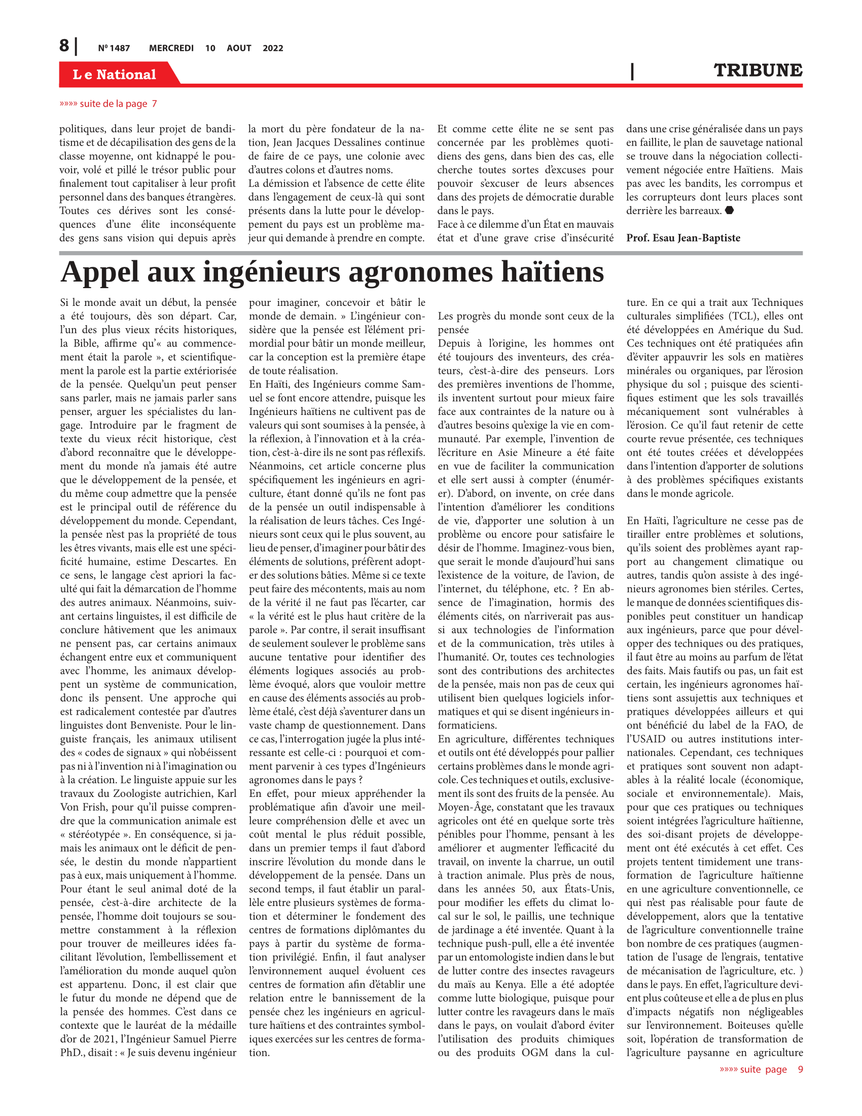 Page 8 de l'édition 1487