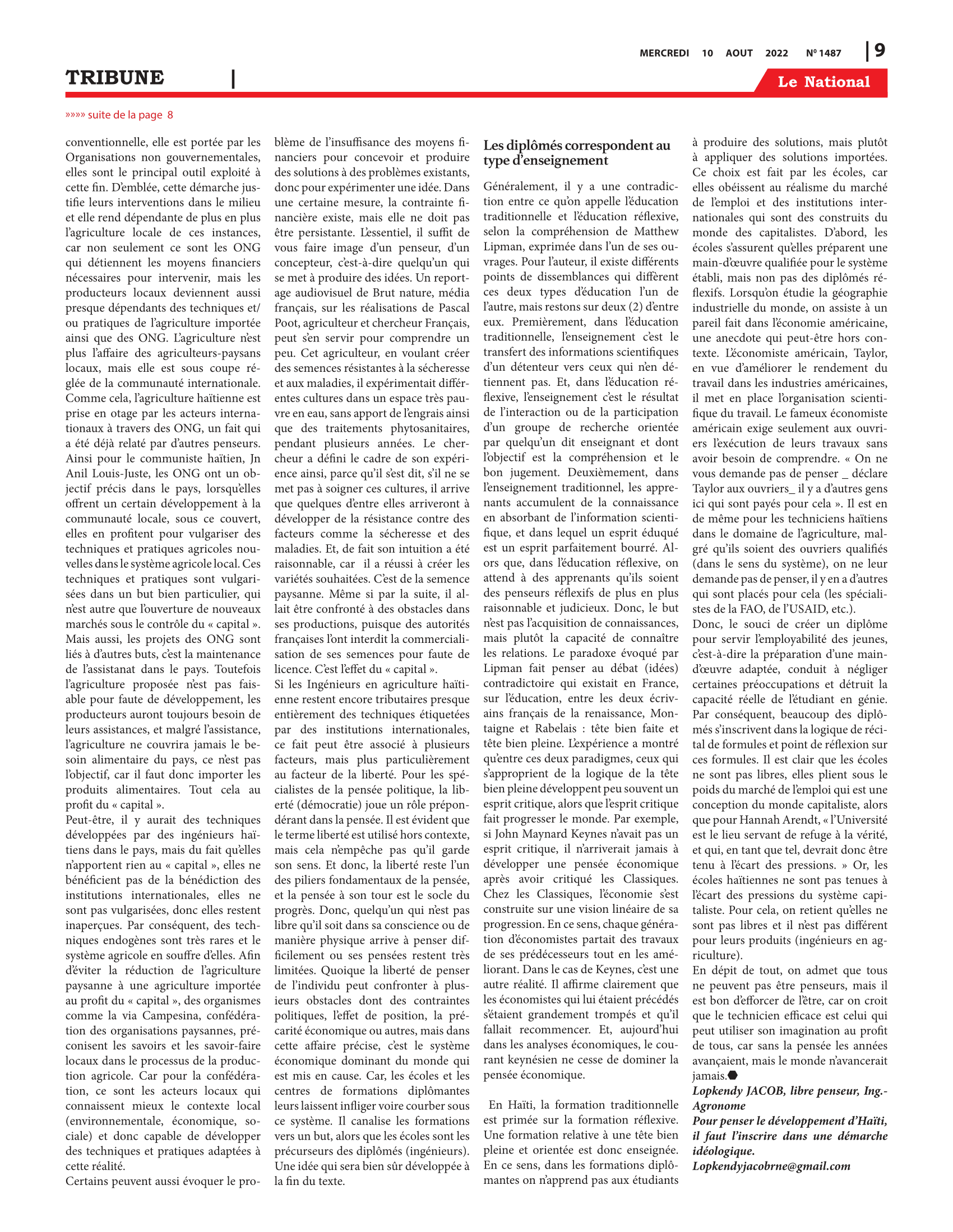 Page 9 de l'édition 1487