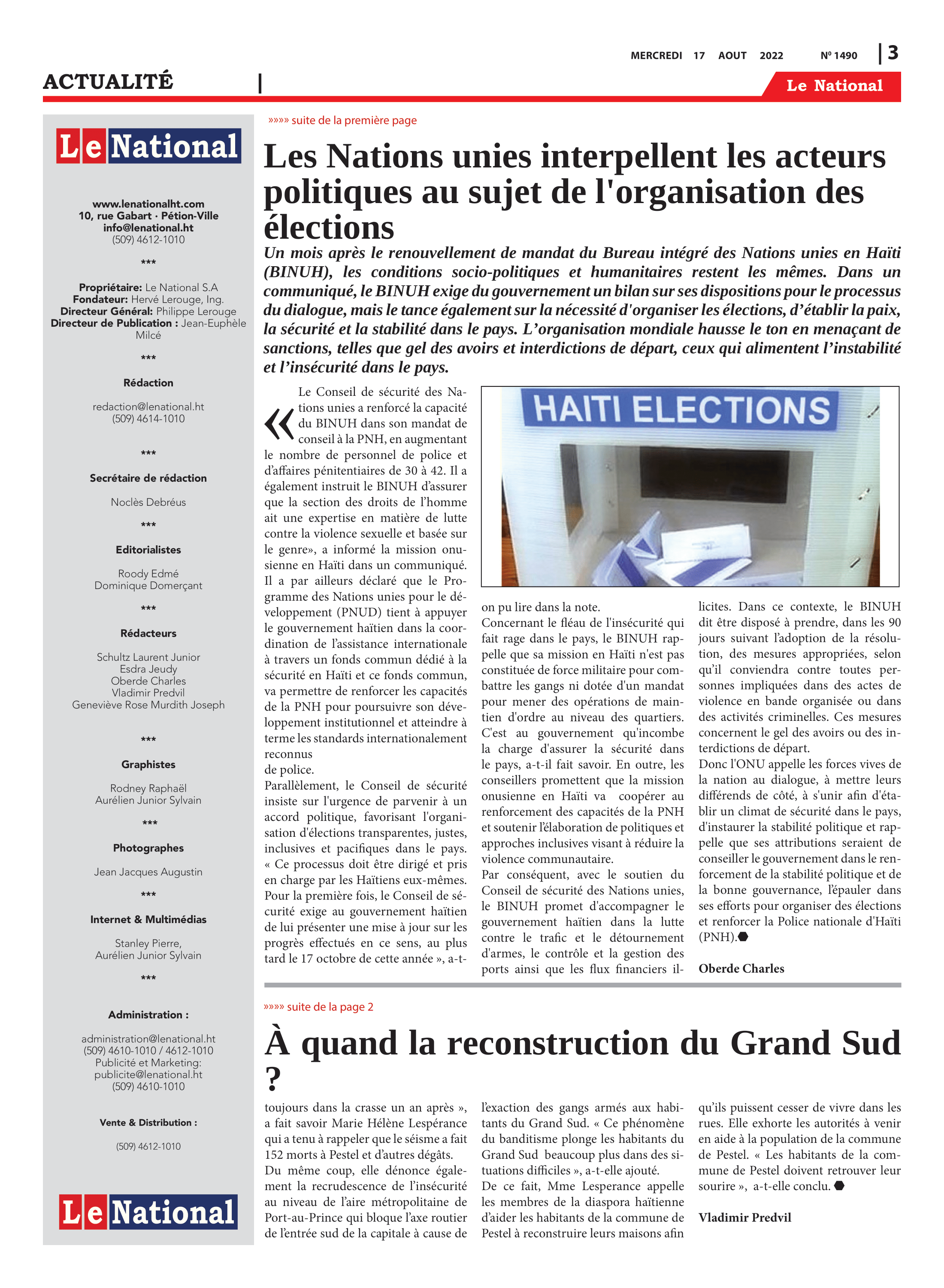 Page 3 de l'édition 1490