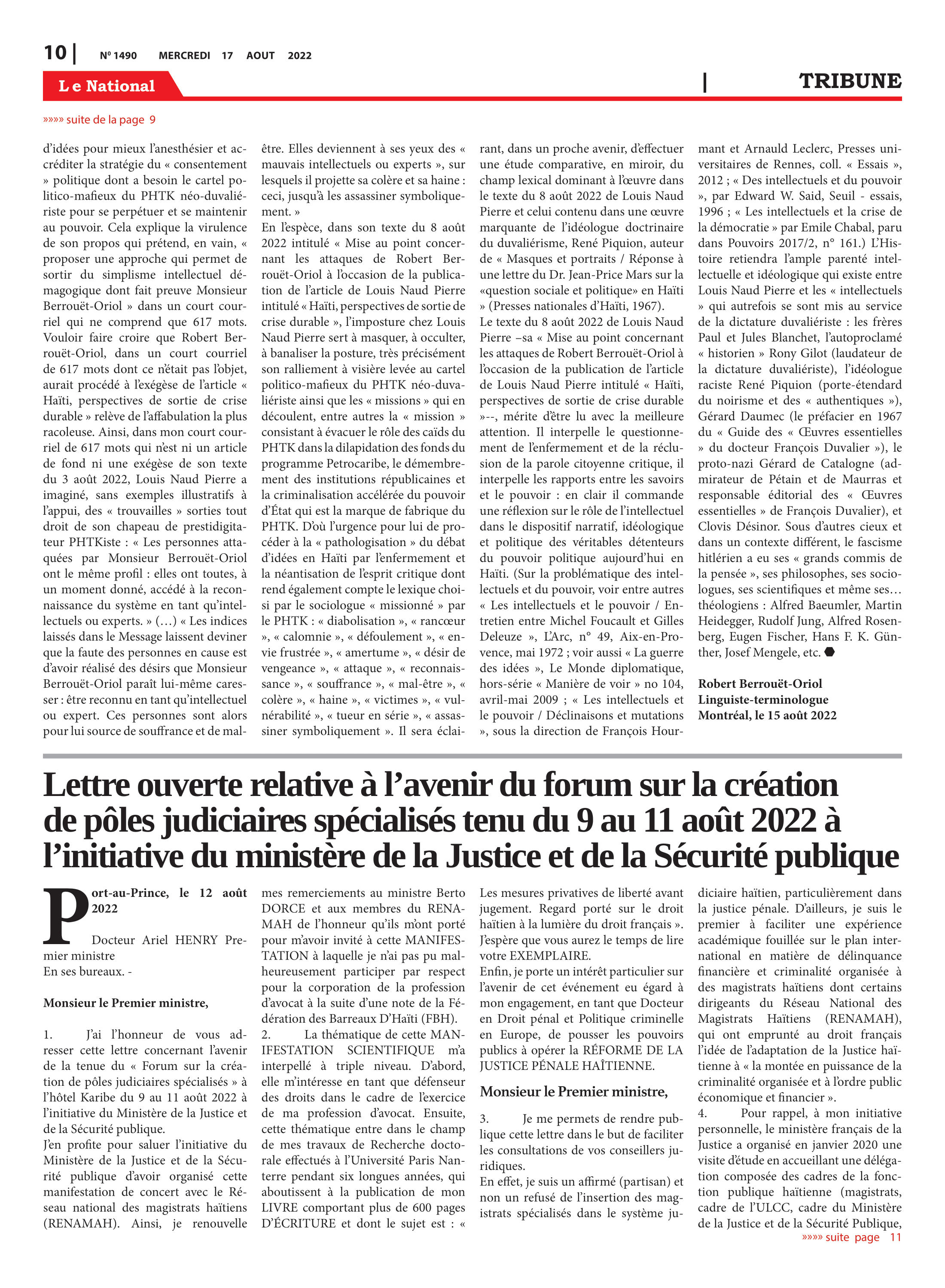 Page 10 de l'édition 1490