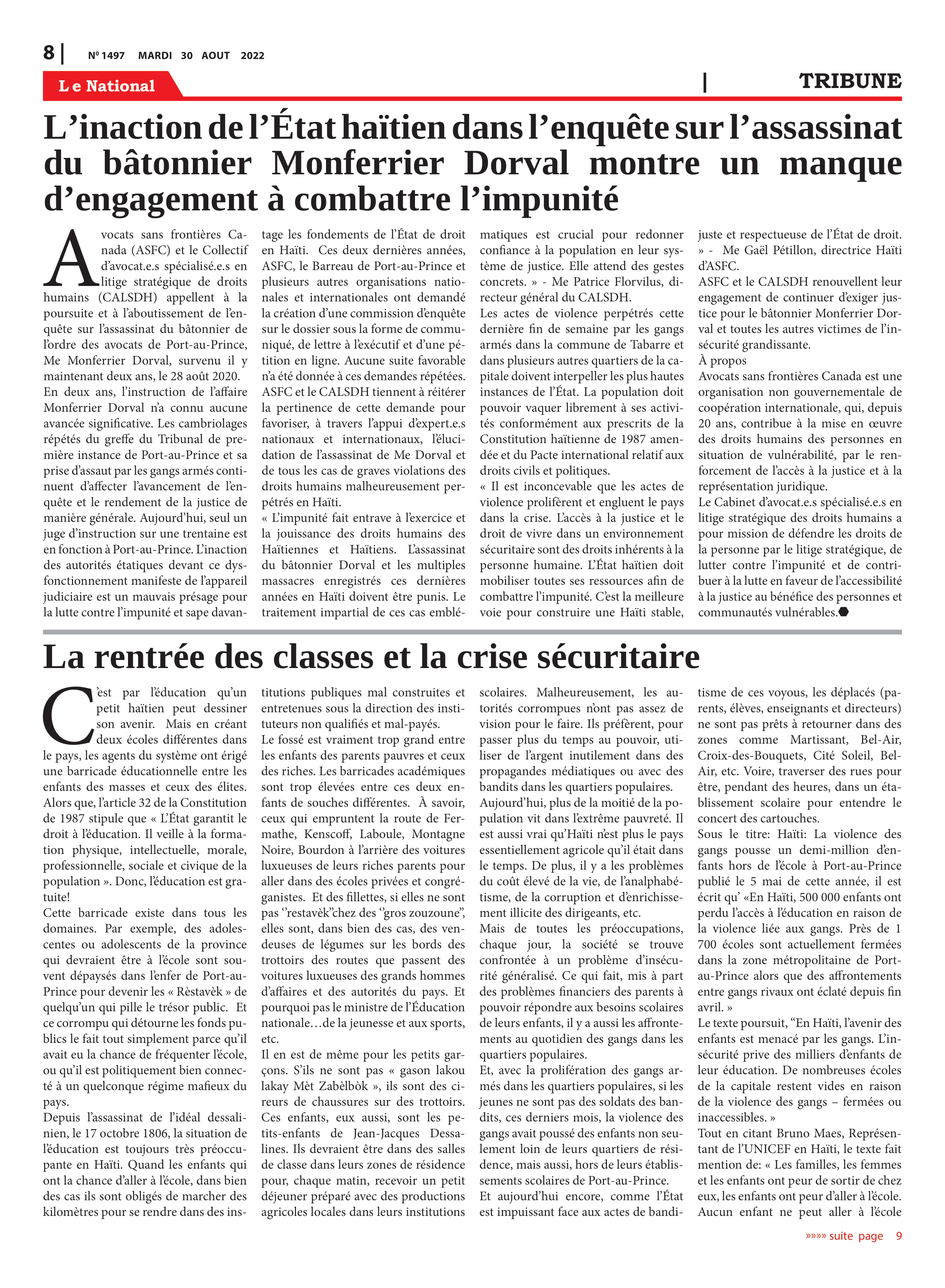 Page 8 de l'édition 1497