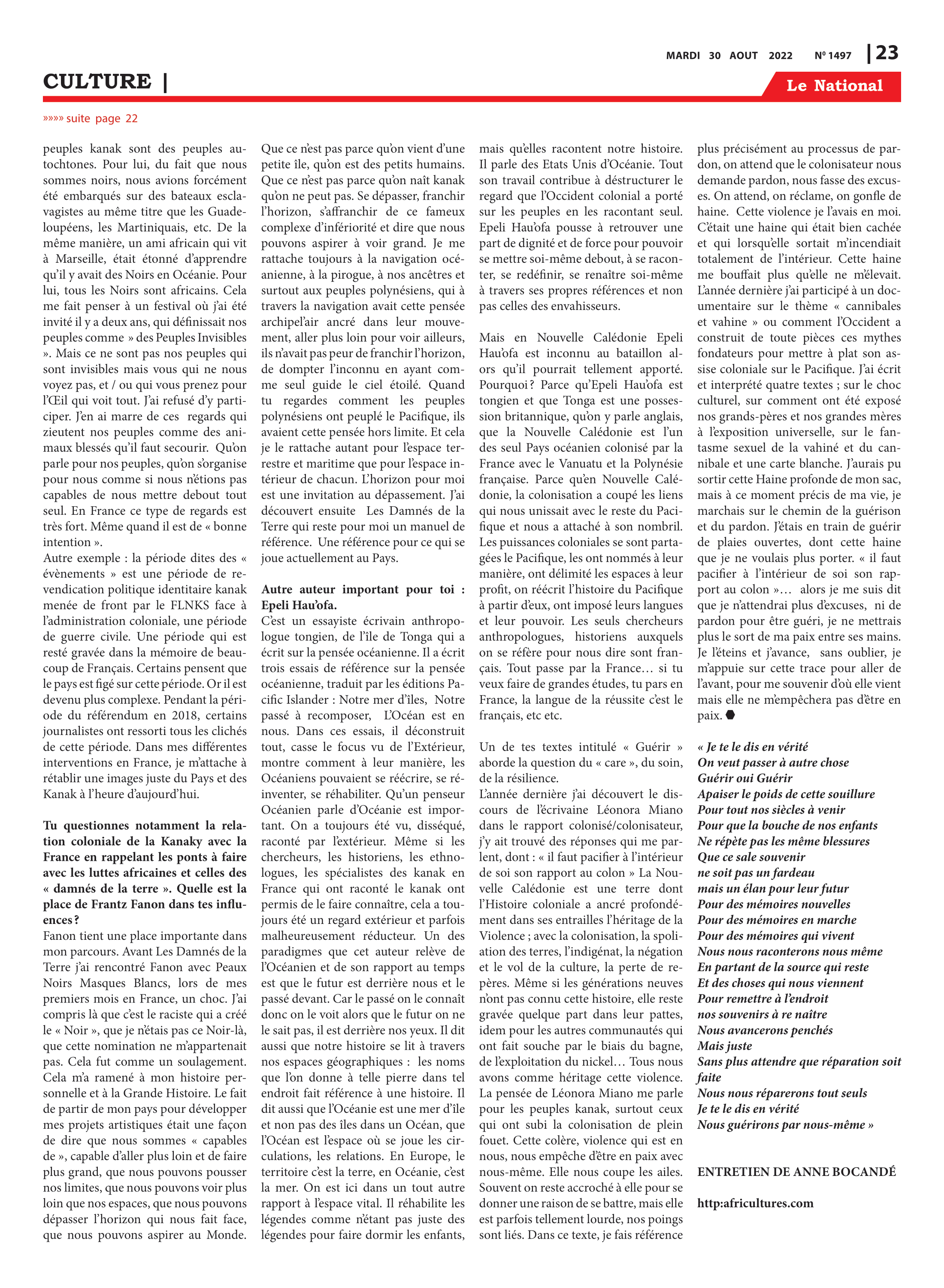 Page 23 de l'édition 1497