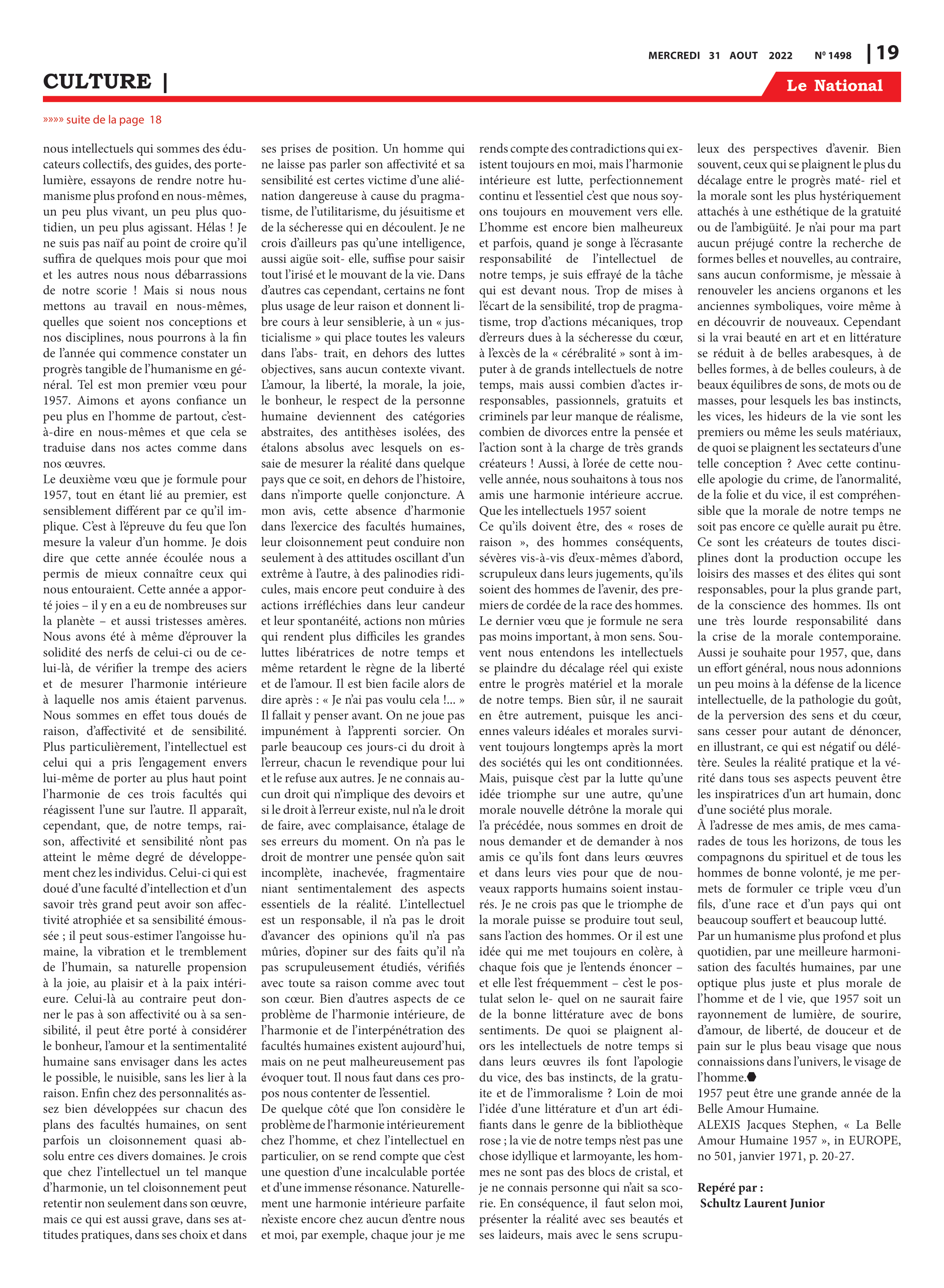 Page 19 de l'édition 1498