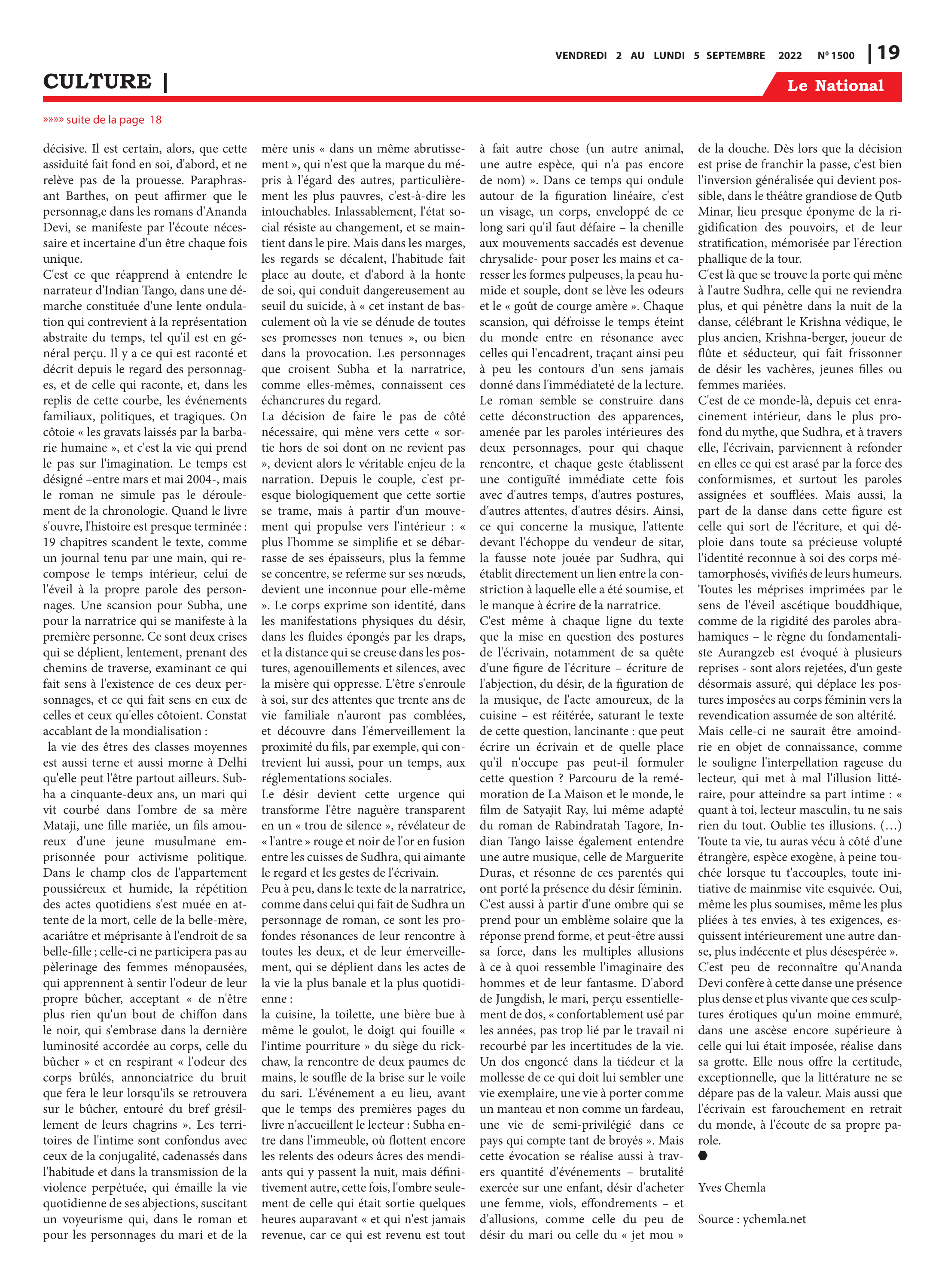 Page 19 de l'édition 1500