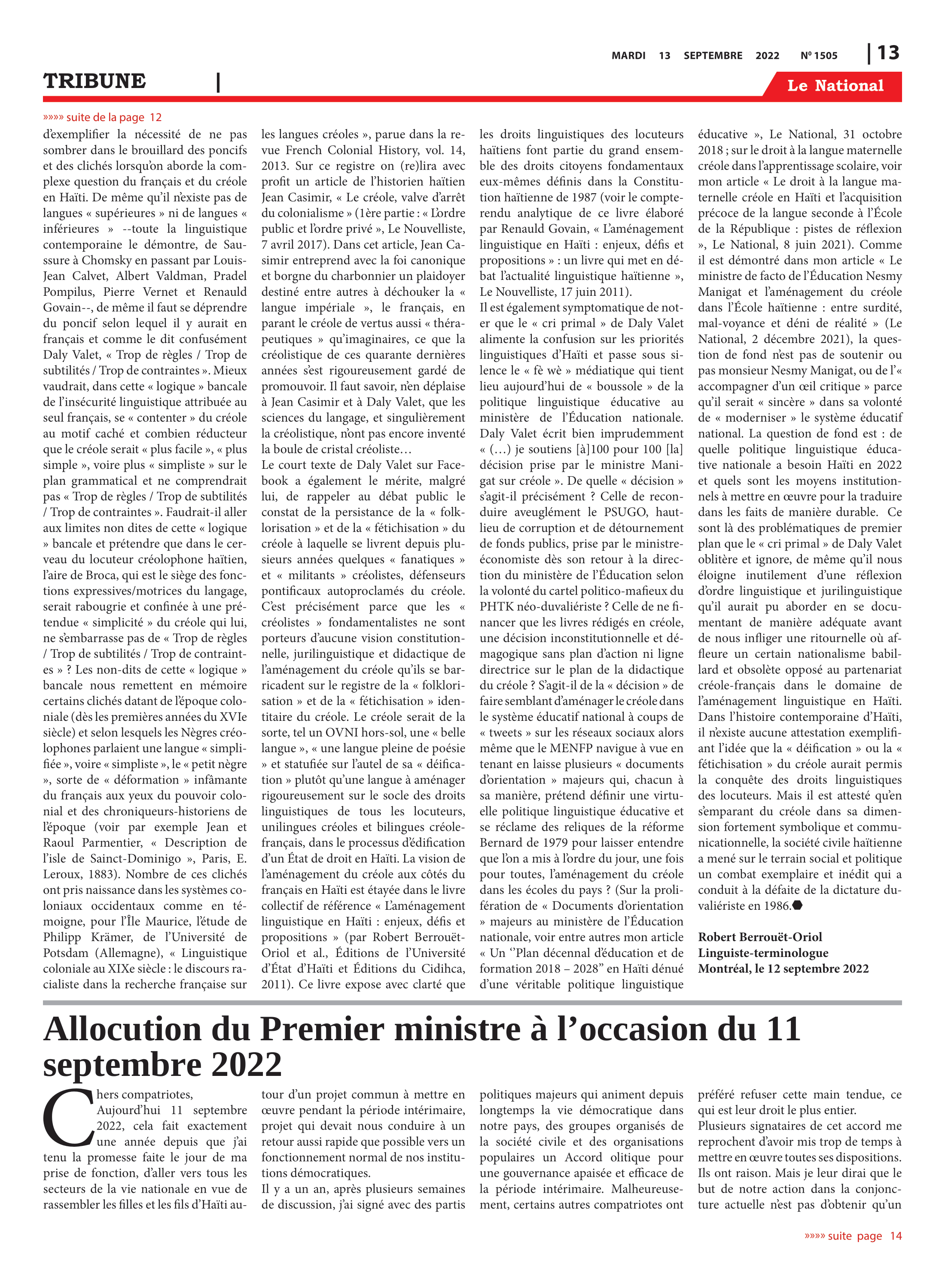Page 13 de l'édition 1505