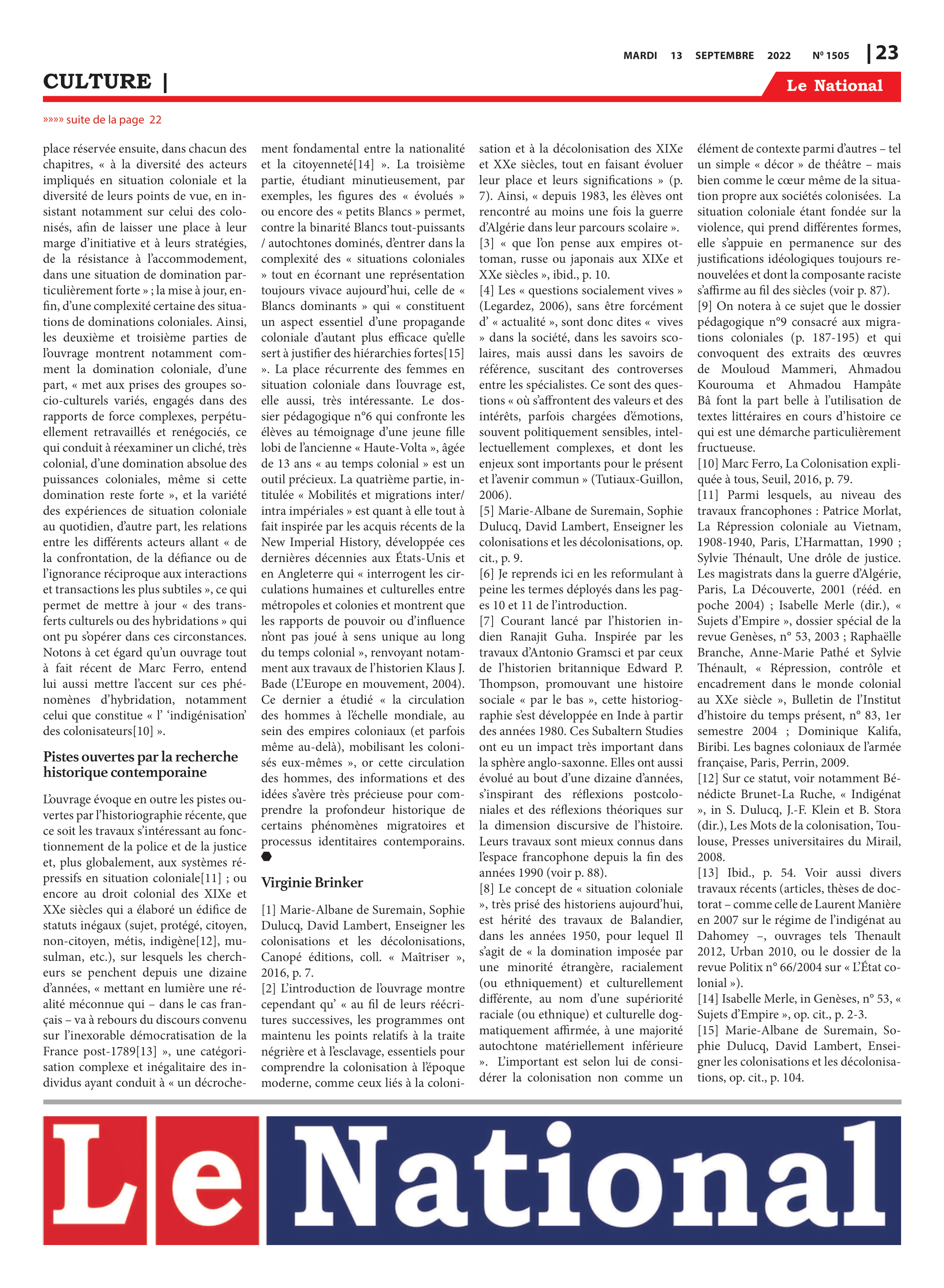 Page 23 de l'édition 1505