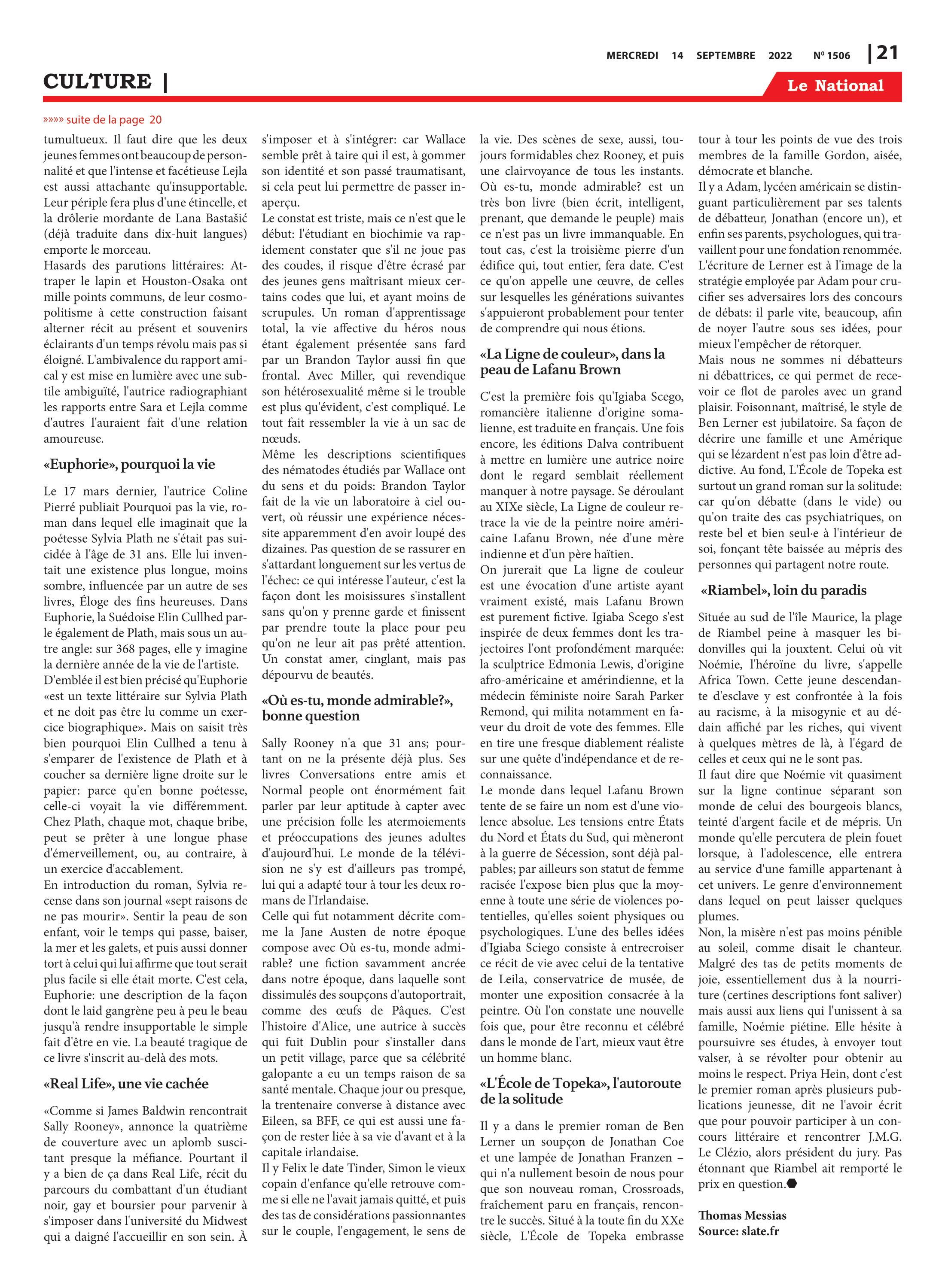 Page 21 de l'édition 1506