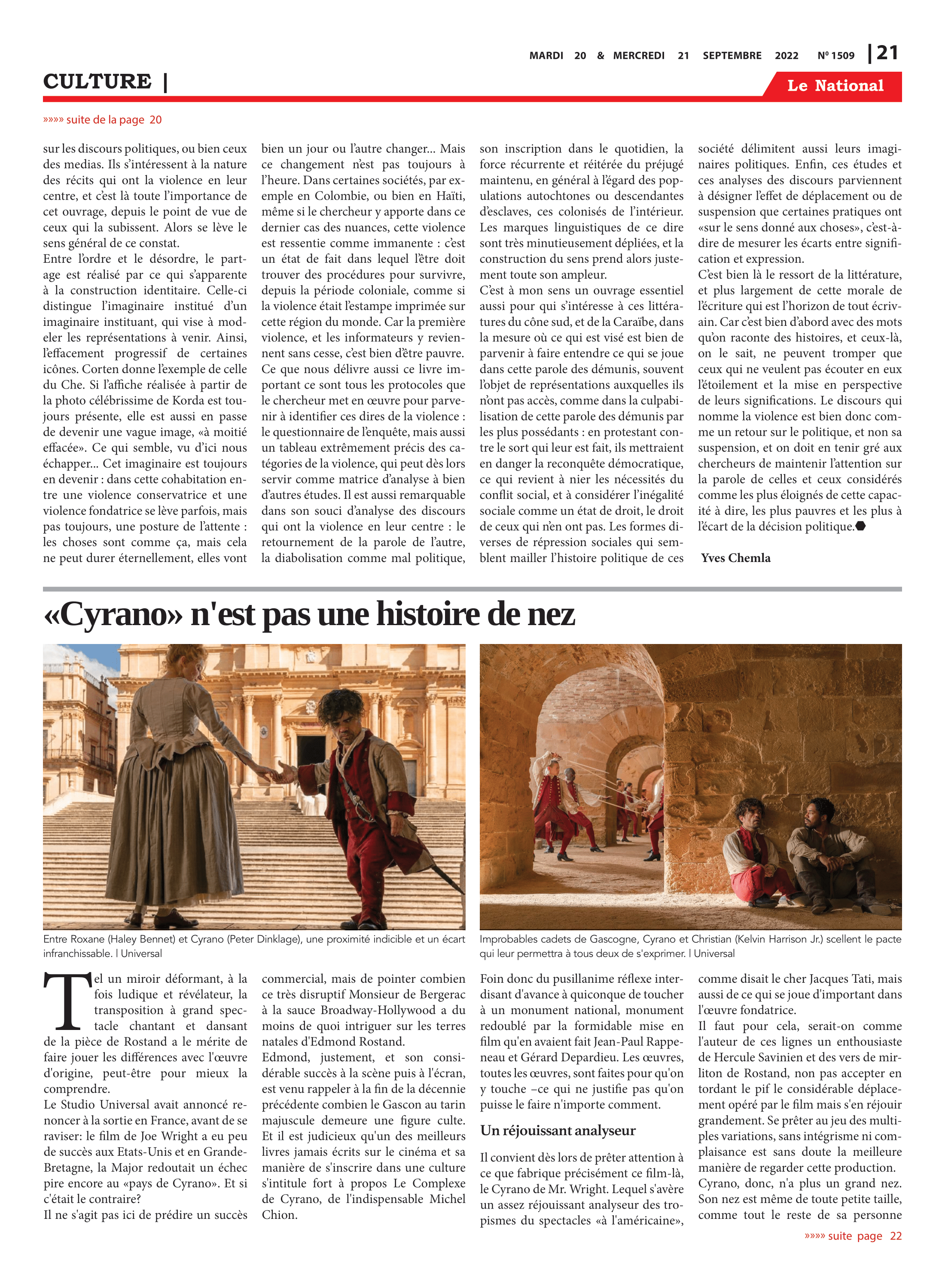 Page 21 de l'édition 1509