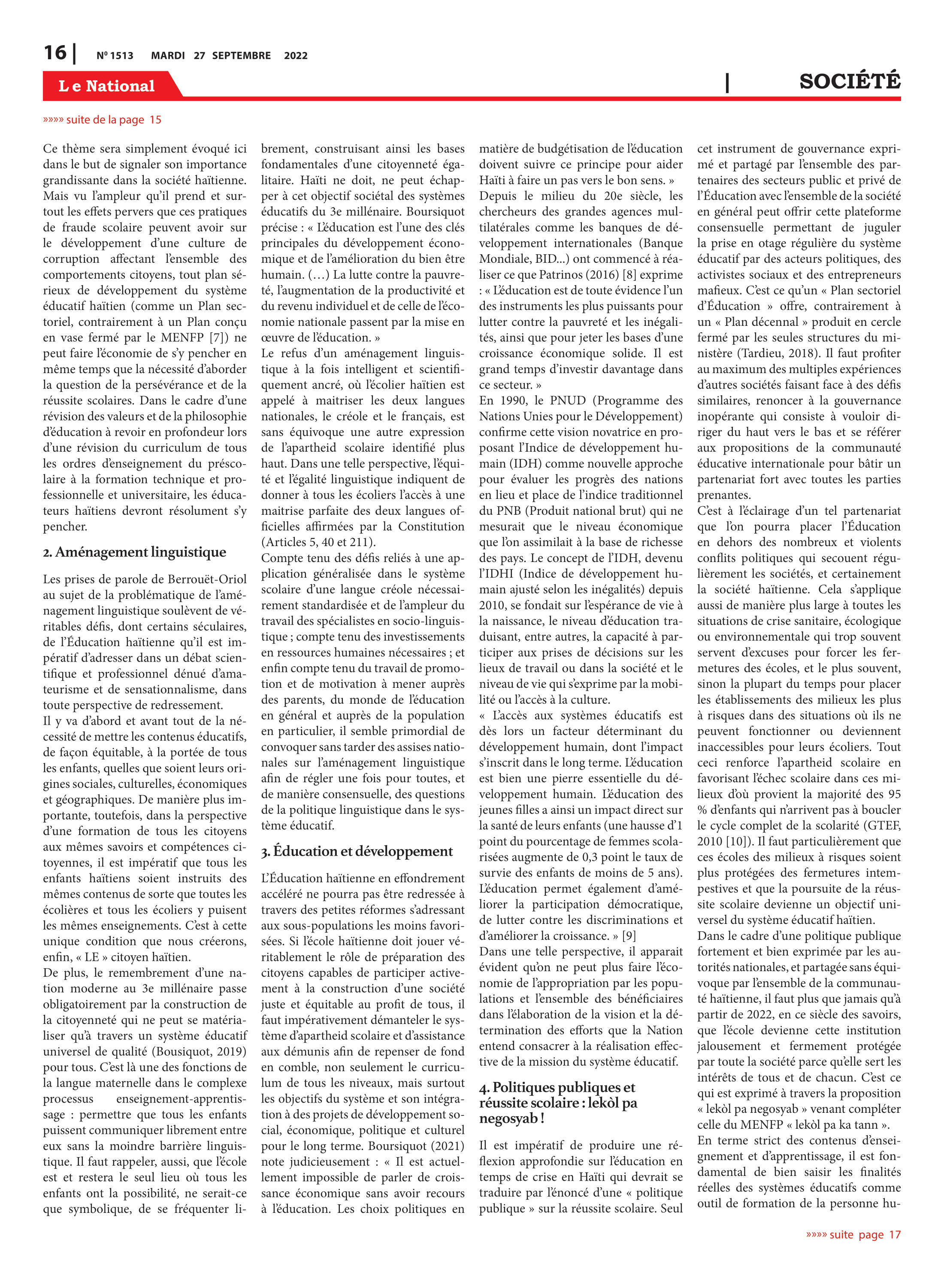 Page 16 de l'édition 1513