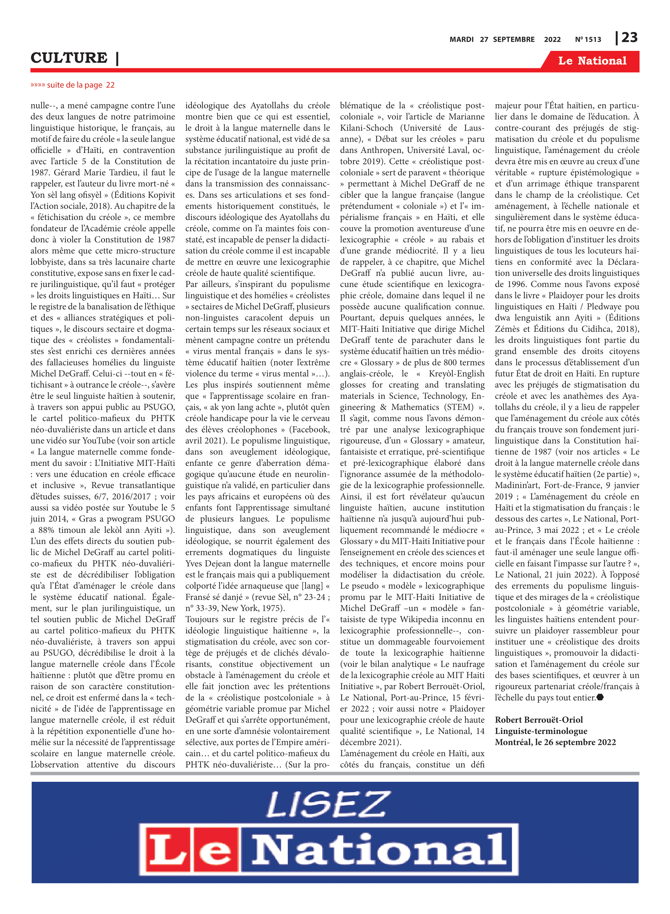 Page 23 de l'édition 1513