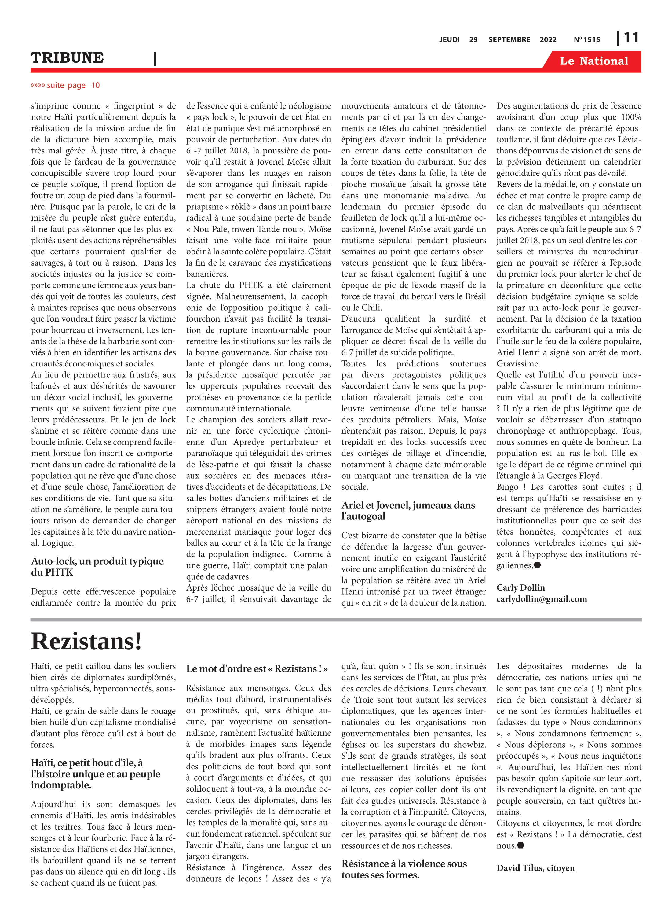 Page 11 de l'édition 1515